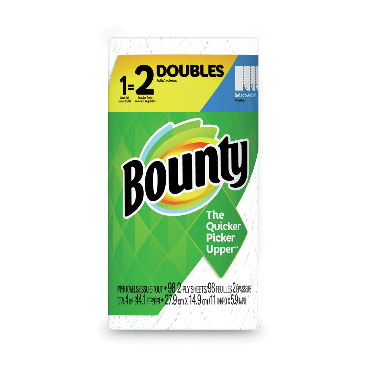 Bounty® Kitchen Paper Towels, 2-Ply, 98 Sheet, 24 Rolls (66539)