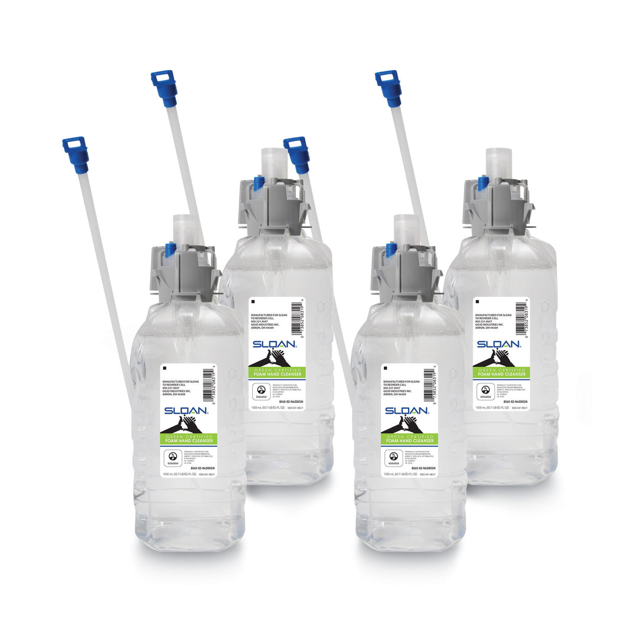 PURELL SLOAN Green Certified Foam Hand Cleanser Refill, Fragrance-Free, 1,500 mL, 4/Carton (856504N6300)