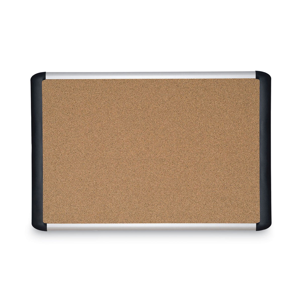 MasterVision Tech Cork Board, 48 x 36, Tan Surface, Silver/Black Aluminum Frame (MVI050501)