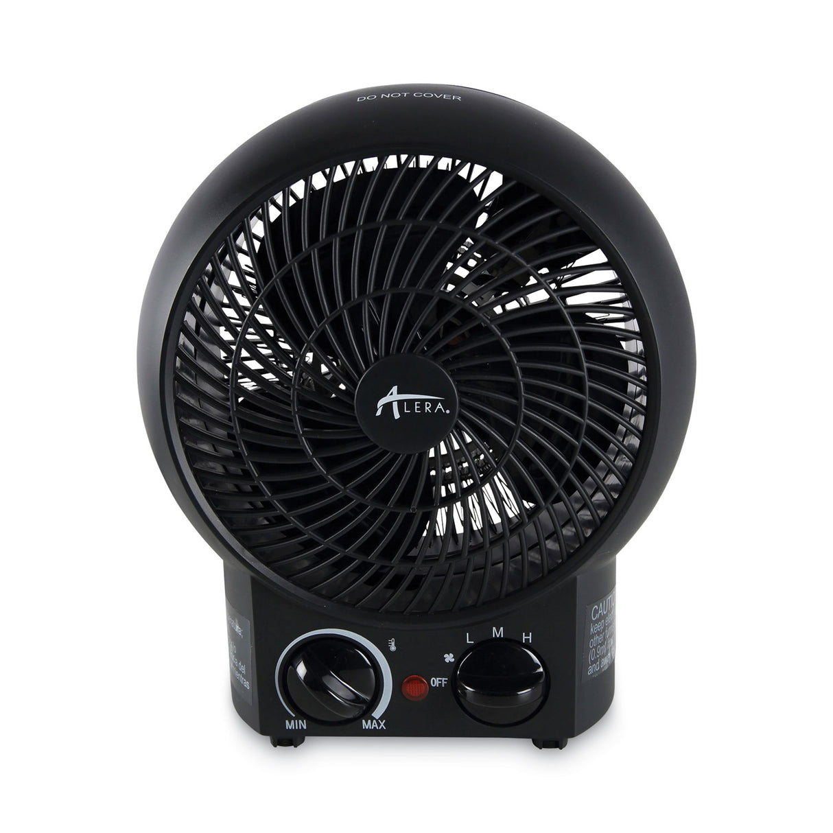 Alera Heater Fan, 1,500 W, 8.25 x 4.37 x 9.5, Black (ALEHEFF10B)