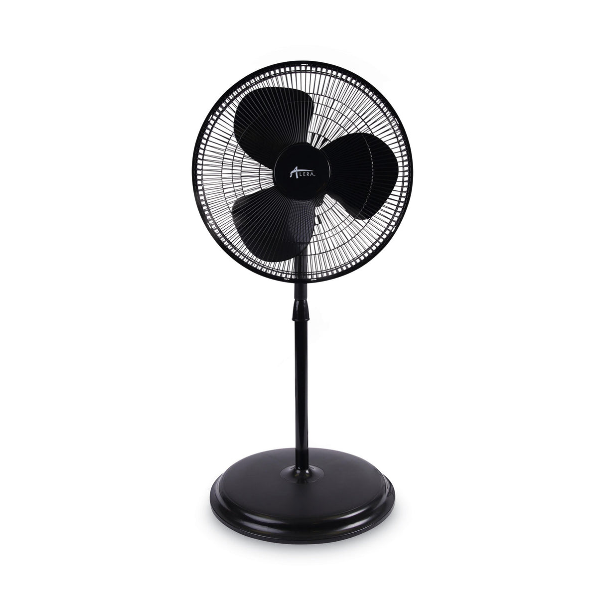 Alera 16" 3-Speed Oscillating Pedestal Stand Fan, Metal, Plastic, Black (ALEFANP16B)