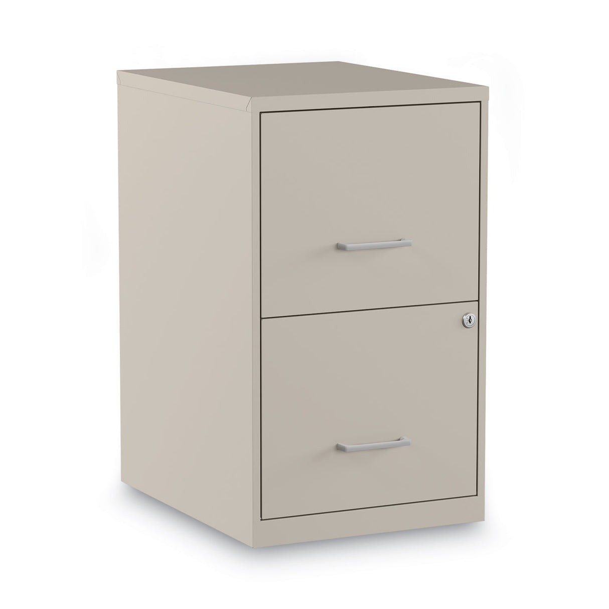Alera Soho Vertical File Cabinet, 2 Drawers: File/File, Letter, Putty, 14" x 18" x 24.1" (ALESVF1824PY)