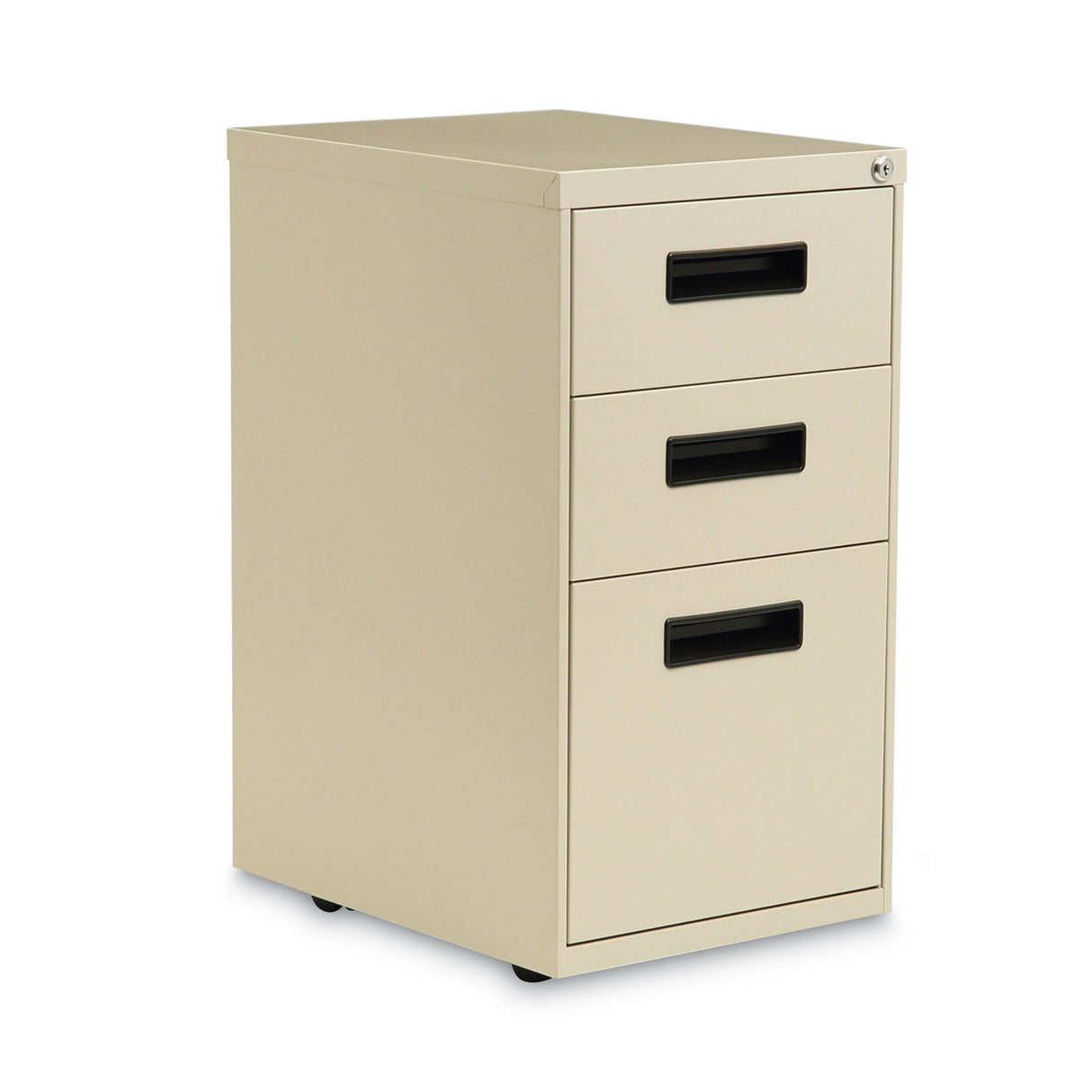 Alera File Pedestal, Left or Right, 3-Drawers: Box/Box/File, Legal/Letter, Putty, 14.96" x 19.29" x 27.75" (ALEPABBFPY)