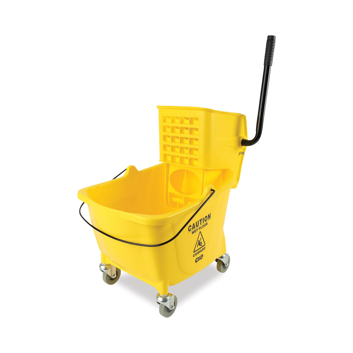 Boardwalk® Pro-Pac Side-Squeeze Wringer/Bucket Combo, Each (BWK2635COMBOYEL)