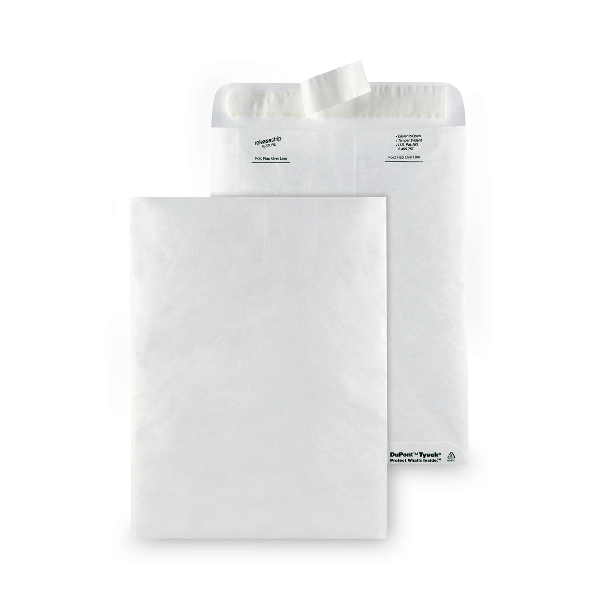 Survivor Lightweight 14 lb Tyvek Catalog Mailers, #10 1/2, Square Flap, Redi-Strip Adhesive Closure, 9 x 12, White, 50/Box (R1462)