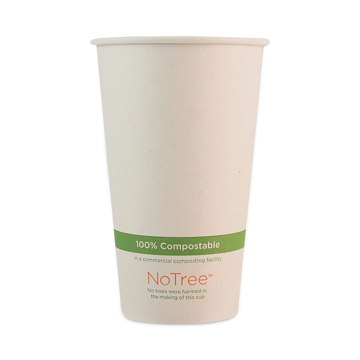 World Centric NoTree Paper Hot Cups, 16 oz, Natural, 1,000/Carton (CUSU16)