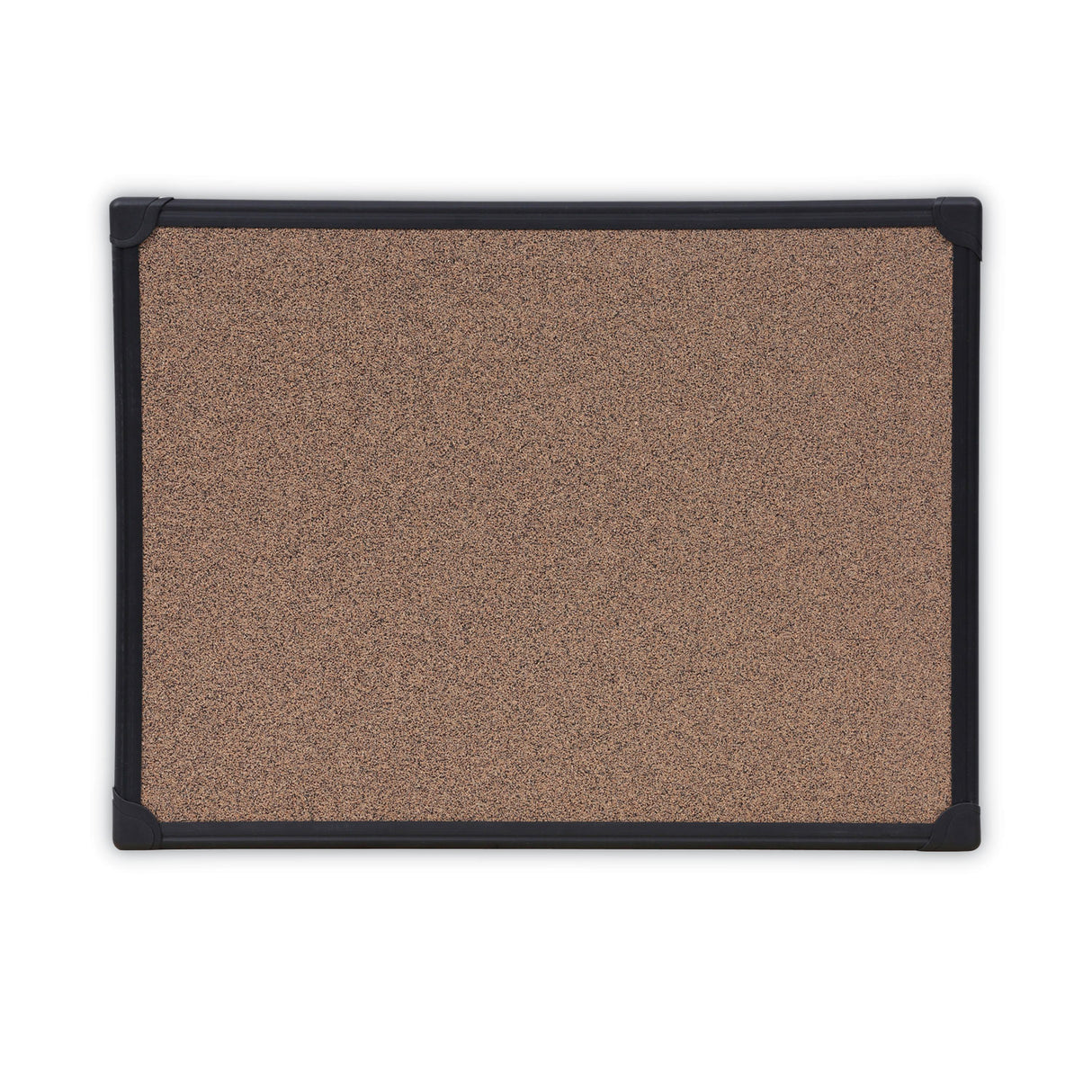 Universal Tech Cork Board, 24 x 18, Brown Surface, Black Aluminum Frame (UNV43021)