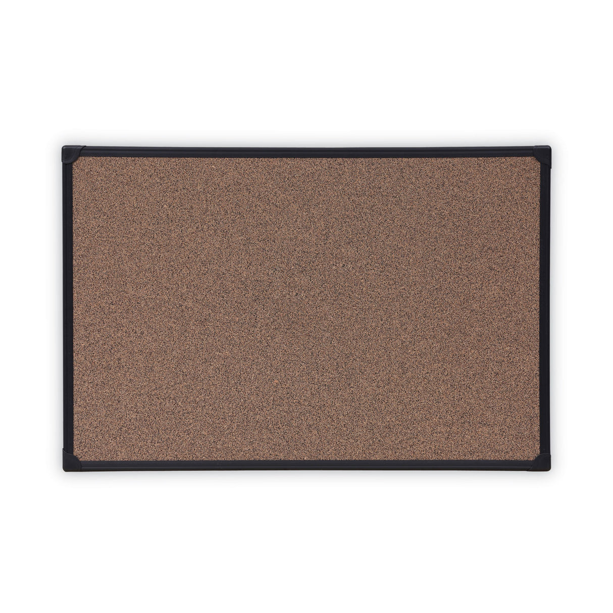 Universal Tech Cork Board, 36 x 24, Brown Surface, Black Plastic Frame (UNV43022)