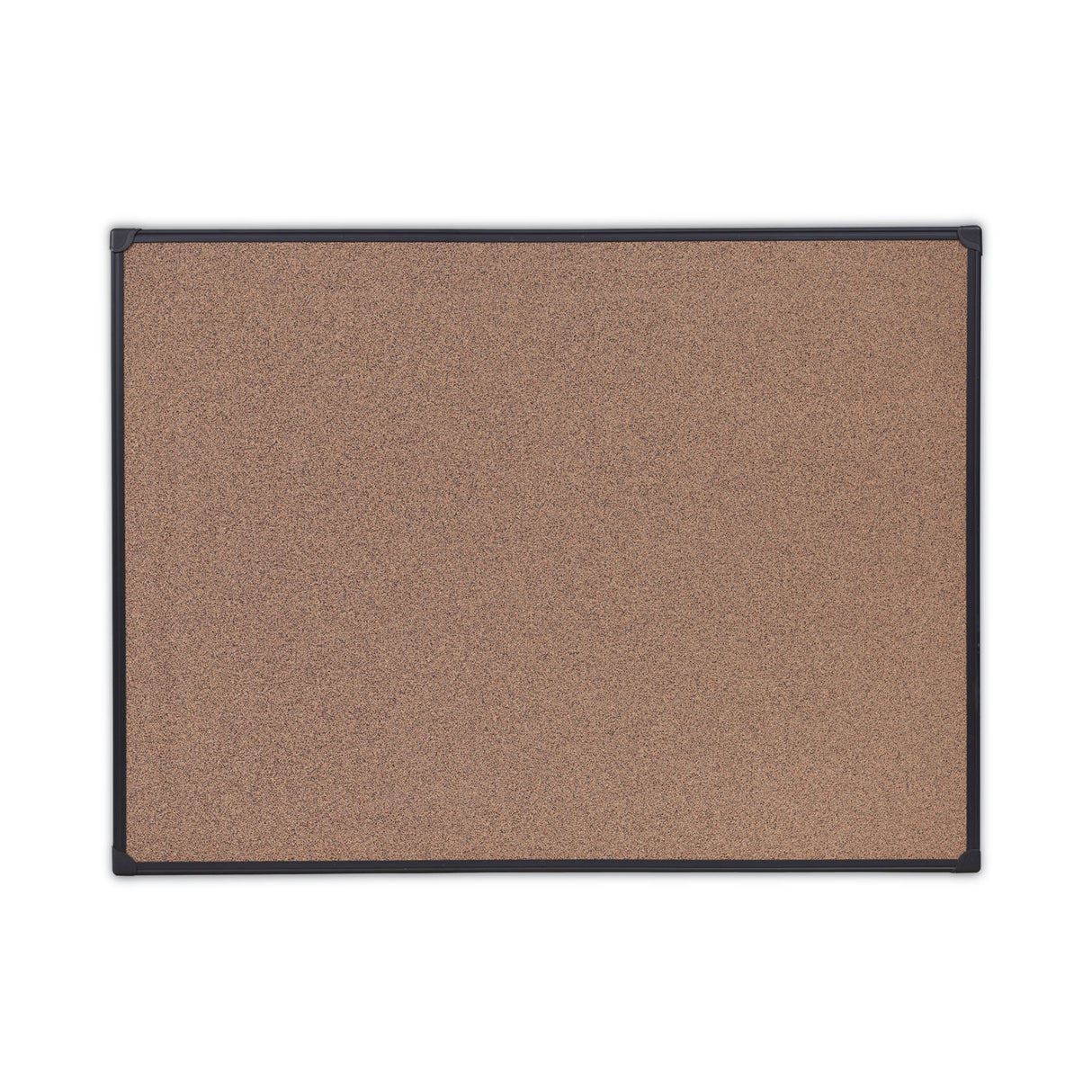 Universal Tech Cork Board, 48 x 36, Brown Surface, Black Aluminum Frame (UNV43023)