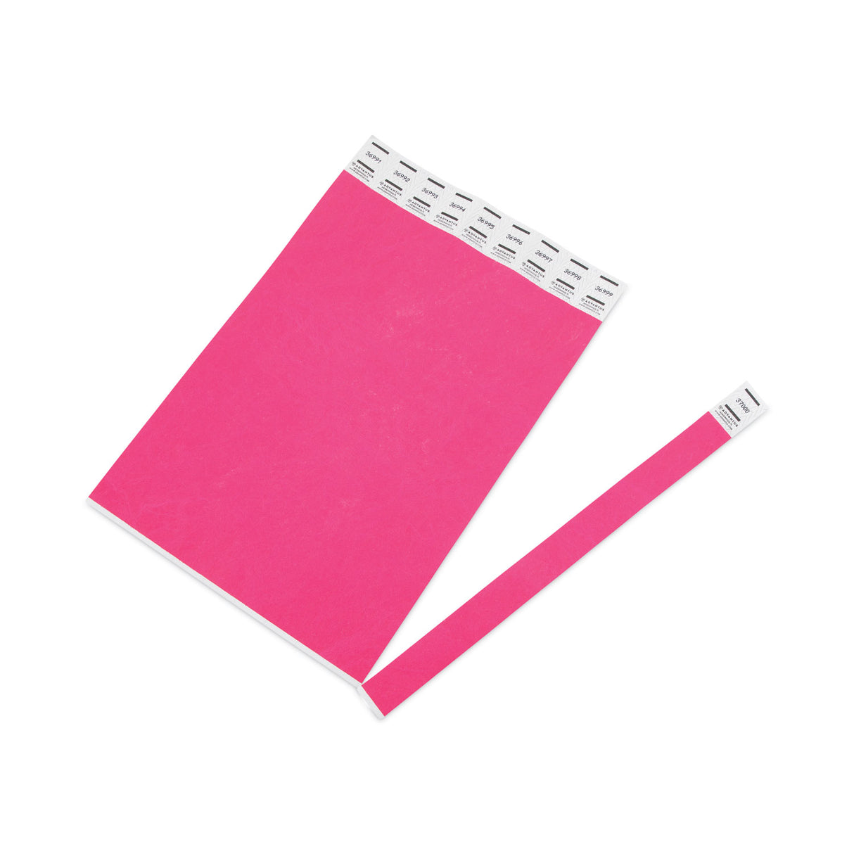 Advantus Crowd Management Wristbands, Sequentially Numbered, 9.75" x 0.75", Neon Pink, 500/Pack (91121)