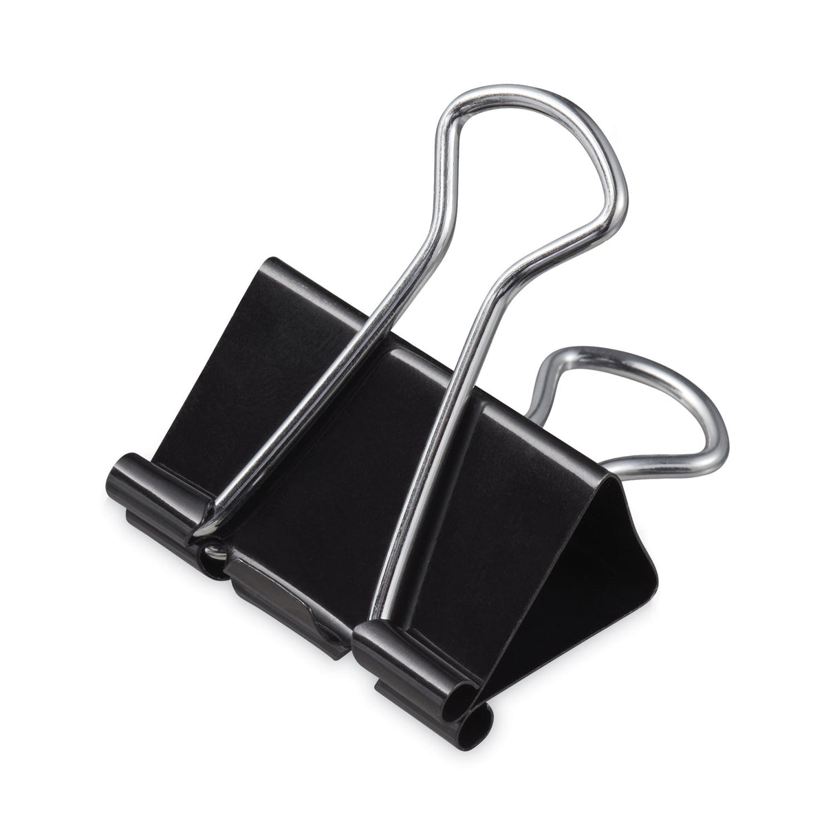 Universal Binder Clips, Mini, Black/Silver, 12/Box (UNV10199)
