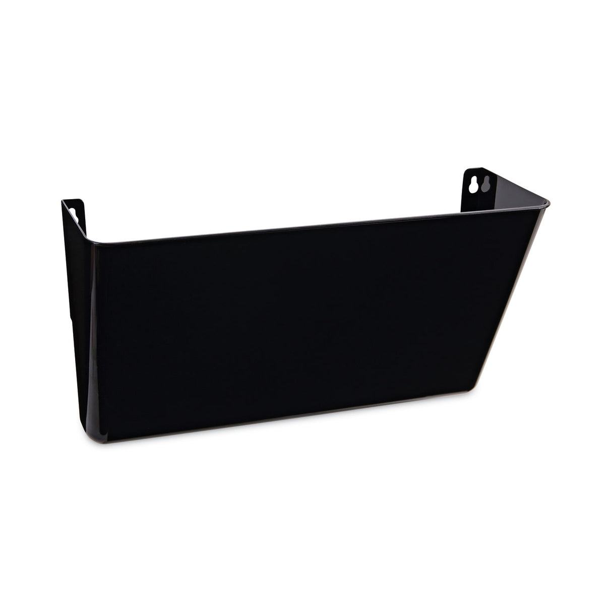 Universal Wall File Pockets, Plastic, Letter Size, 13" x 4.13" x 7", Black (UNV08122)