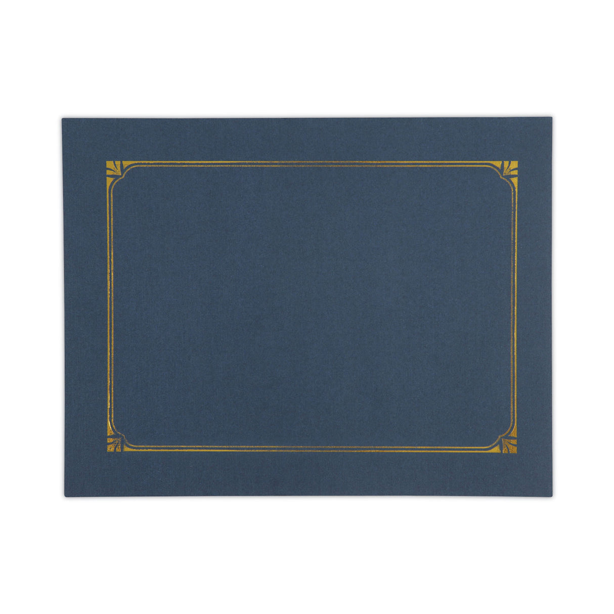 Universal Certificate/Document Cover, 8.5 x 11; 8 x 10; A4, Navy, 6/Pack (UNV76897)