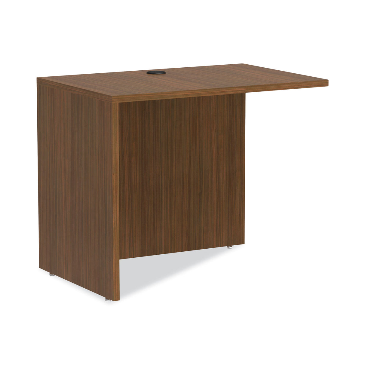 Alera Valencia Series Reversible Return/Bridge Shell, 35w x 23.63d x 29.5h, Modern Walnut (ALEVA353624WA)