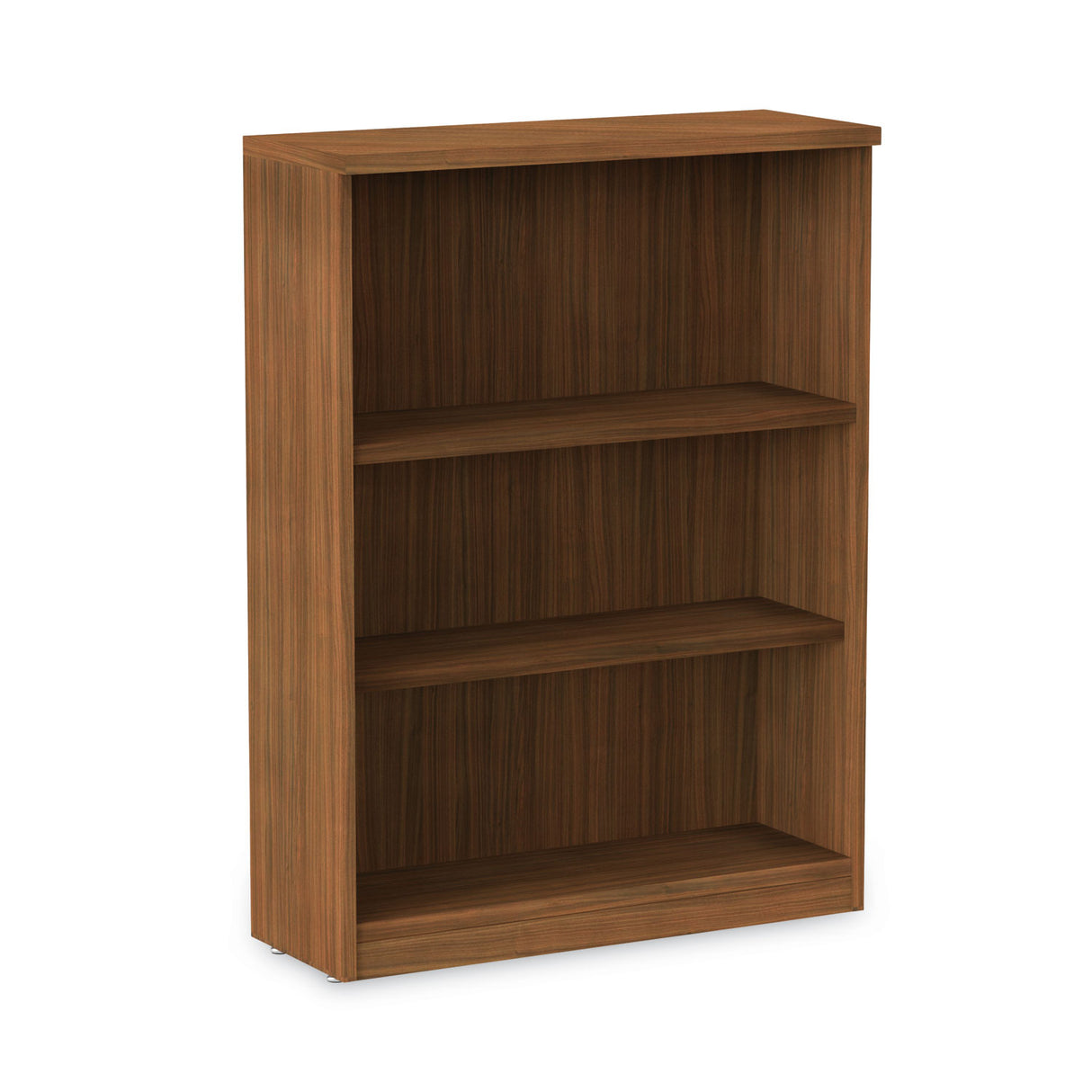 Alera Valencia Series Bookcase, Three-Shelf, 31.75w x 14d x 39.38h, Modern Walnut (ALEVA634432WA)