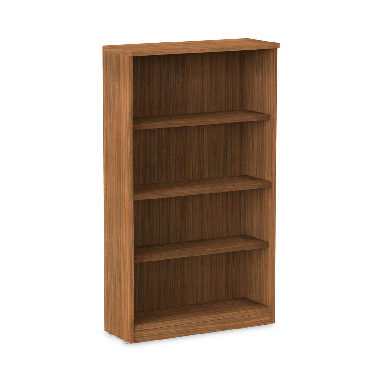 Alera Valencia Series Bookcase, Four-Shelf, 31.75w x 14d x 54.88h, Modern Walnut (ALEVA635632WA)