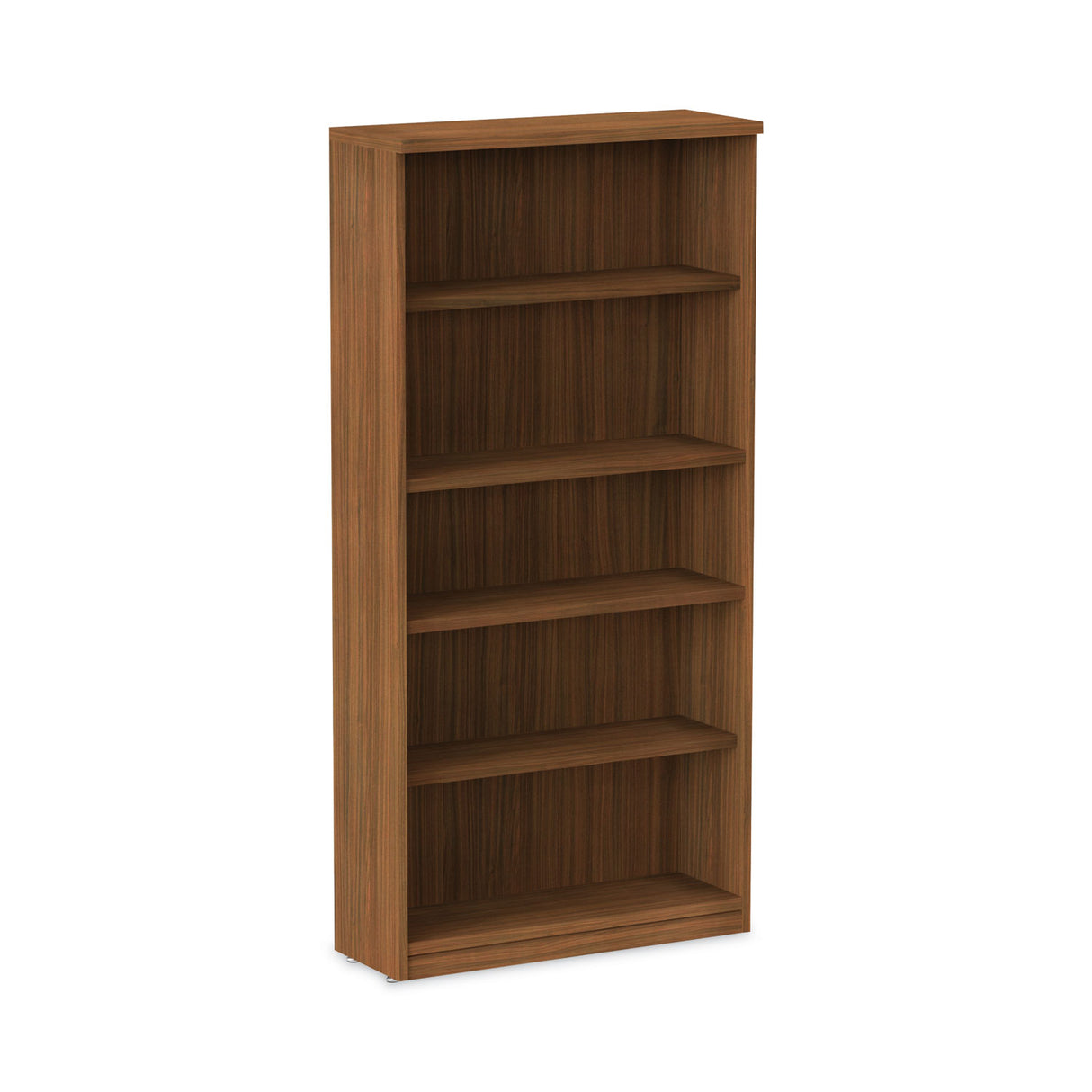 Alera Valencia Series Bookcase, Five-Shelf, 31.75w x 14d x 64.75h, Modern Walnut (ALEVA636632WA)