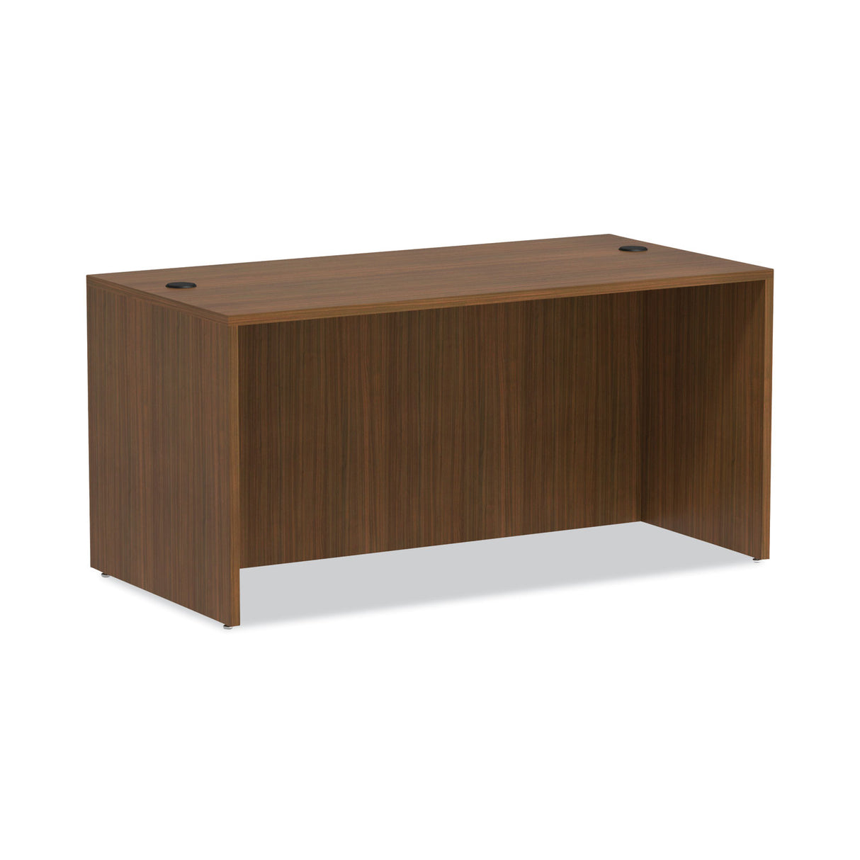 Alera Valencia Series Straight Front Desk Shell, 59.13" x 29.5" x 29.63", Modern Walnut (ALEVA216030WA)