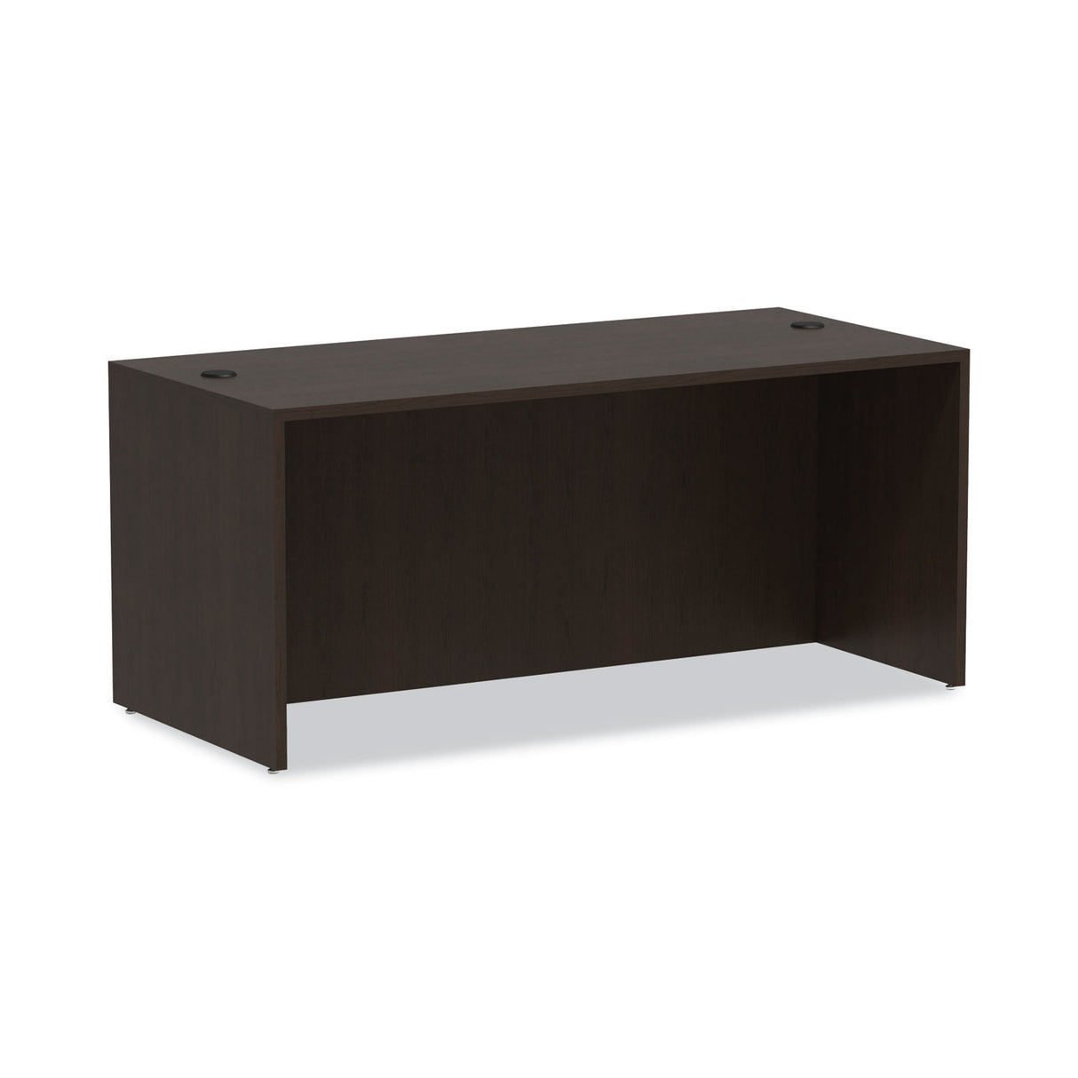 Alera Valencia Series Straight Front Desk Shell, 65" x 29.5" x 29.63", Espresso (ALEVA216630ES)