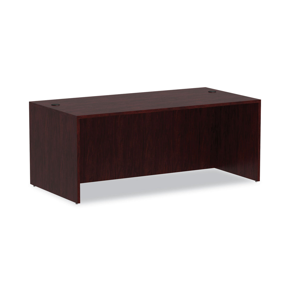 Alera Valencia Series Straight Front Desk Shell, 71" x 35.5" x 29.63", Mahogany (ALEVA217236MY)