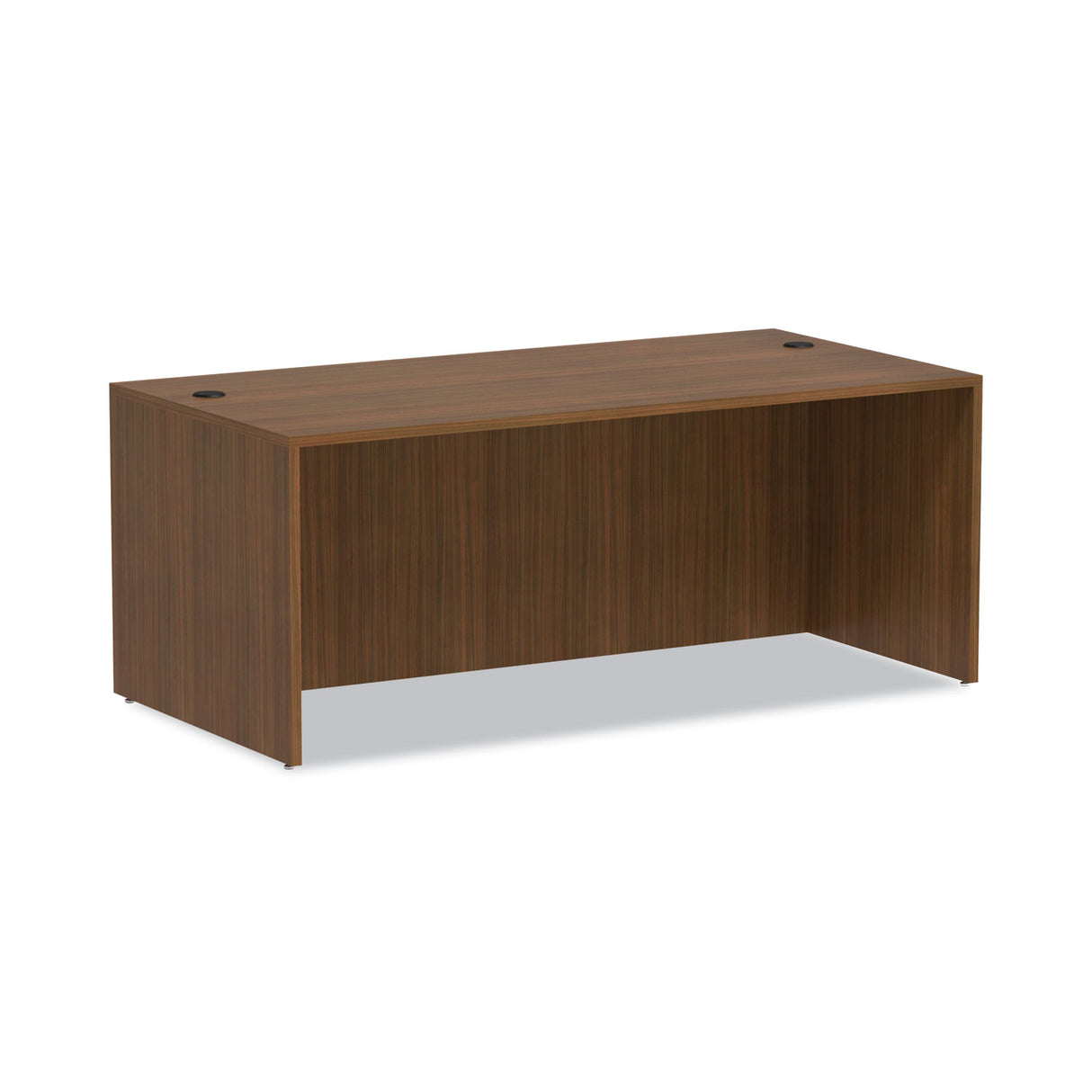 Alera Valencia Series Straight Front Desk Shell, 71" x 35.5" x 29.63", Modern Walnut (ALEVA217236WA)
