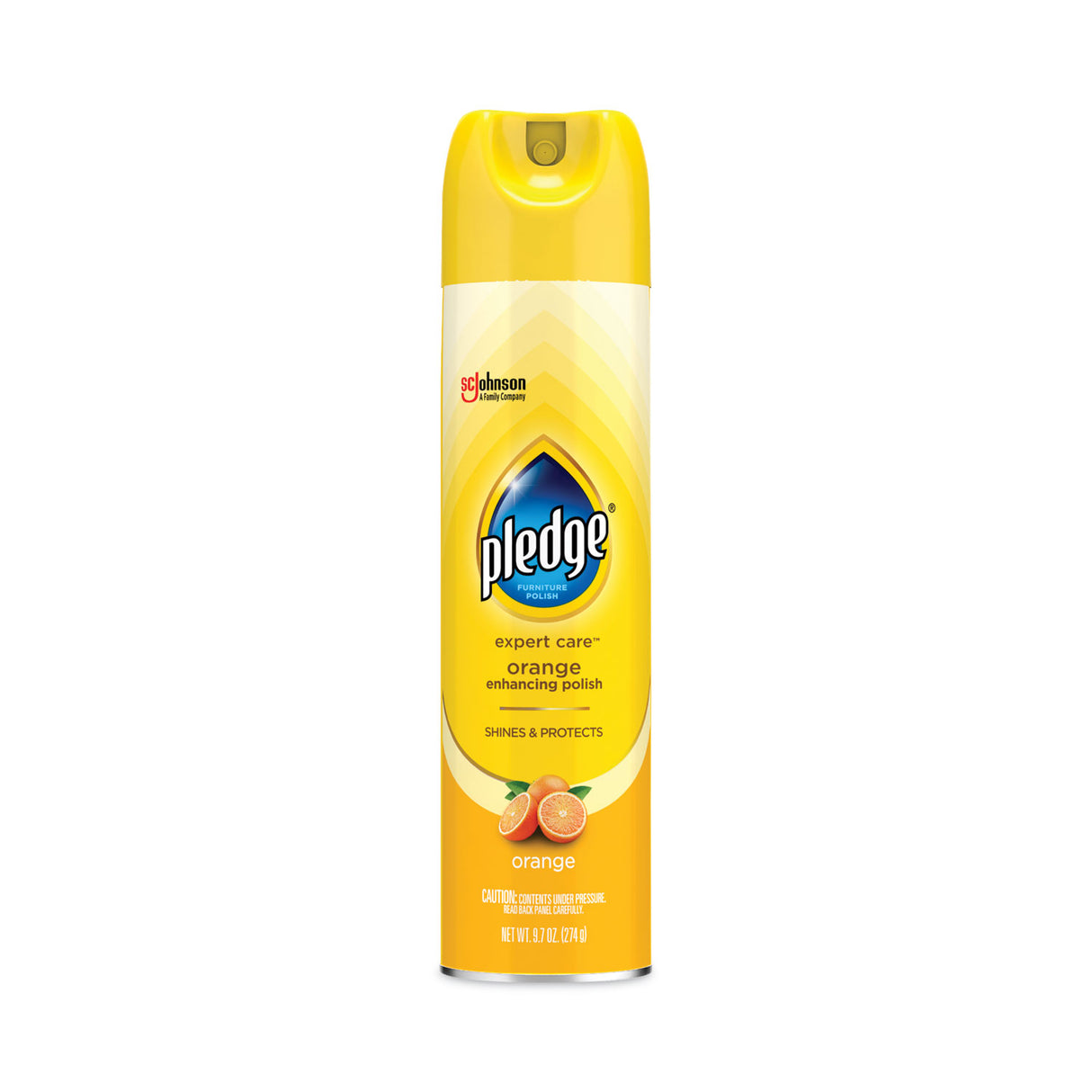 Pledge Furniture Polish, Orange Clean Scent, 9.7 oz Aerosol Spray (336385EA)
