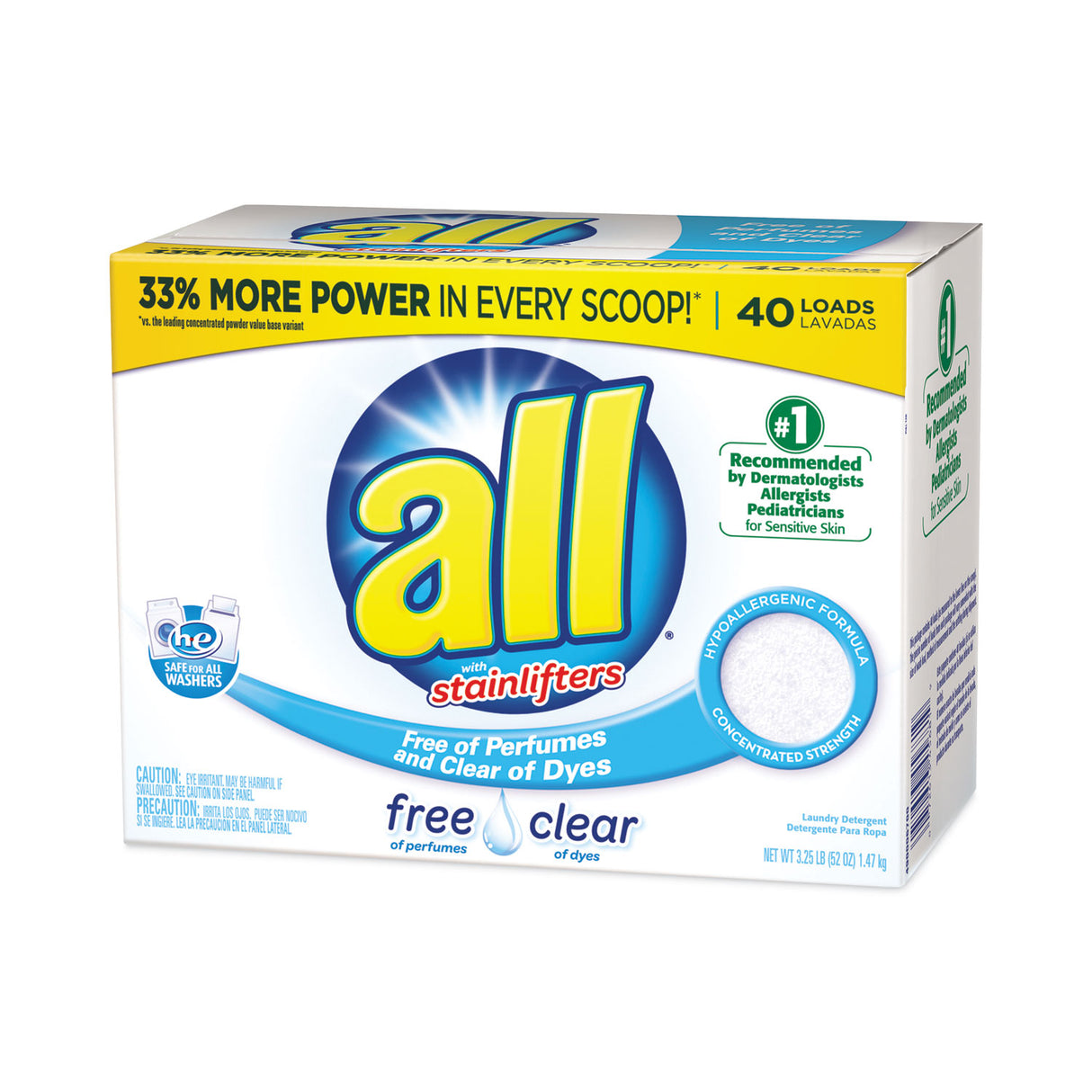 All All-Purpose Powder Laundry Detergent, 52-oz Box, 6 Boxes (45681)