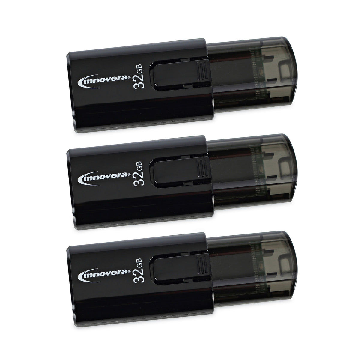 Innovera USB 3.0 Flash Drive, 32 GB, 3/Pack (IVR82332)