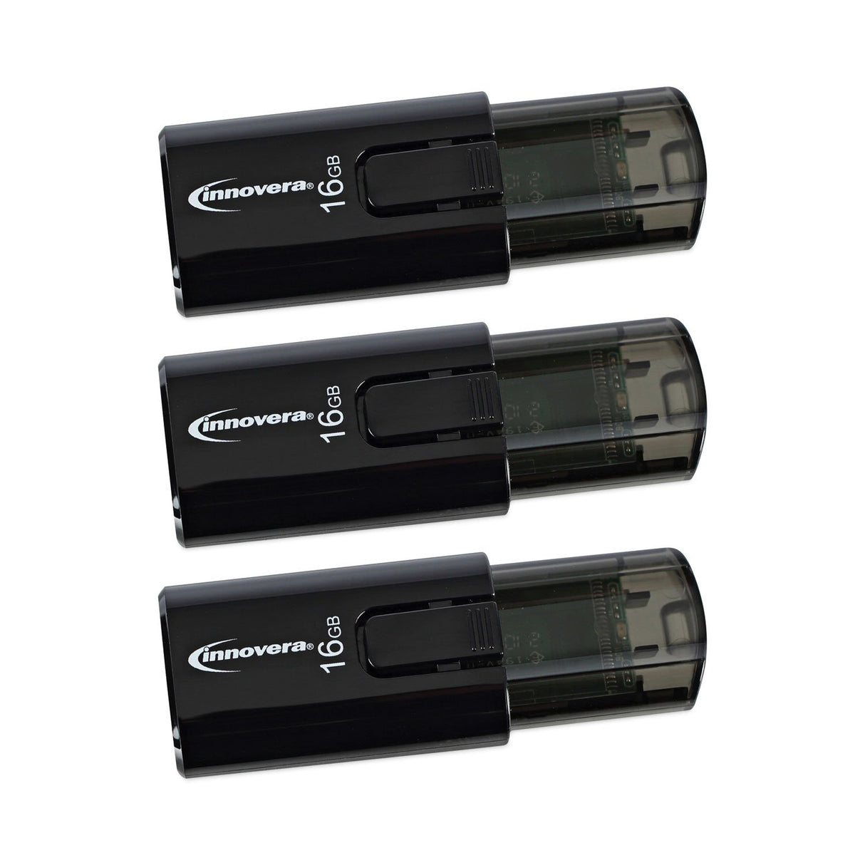 Innovera USB 3.0 Flash Drive, 16 GB, 3/Pack (IVR82316)