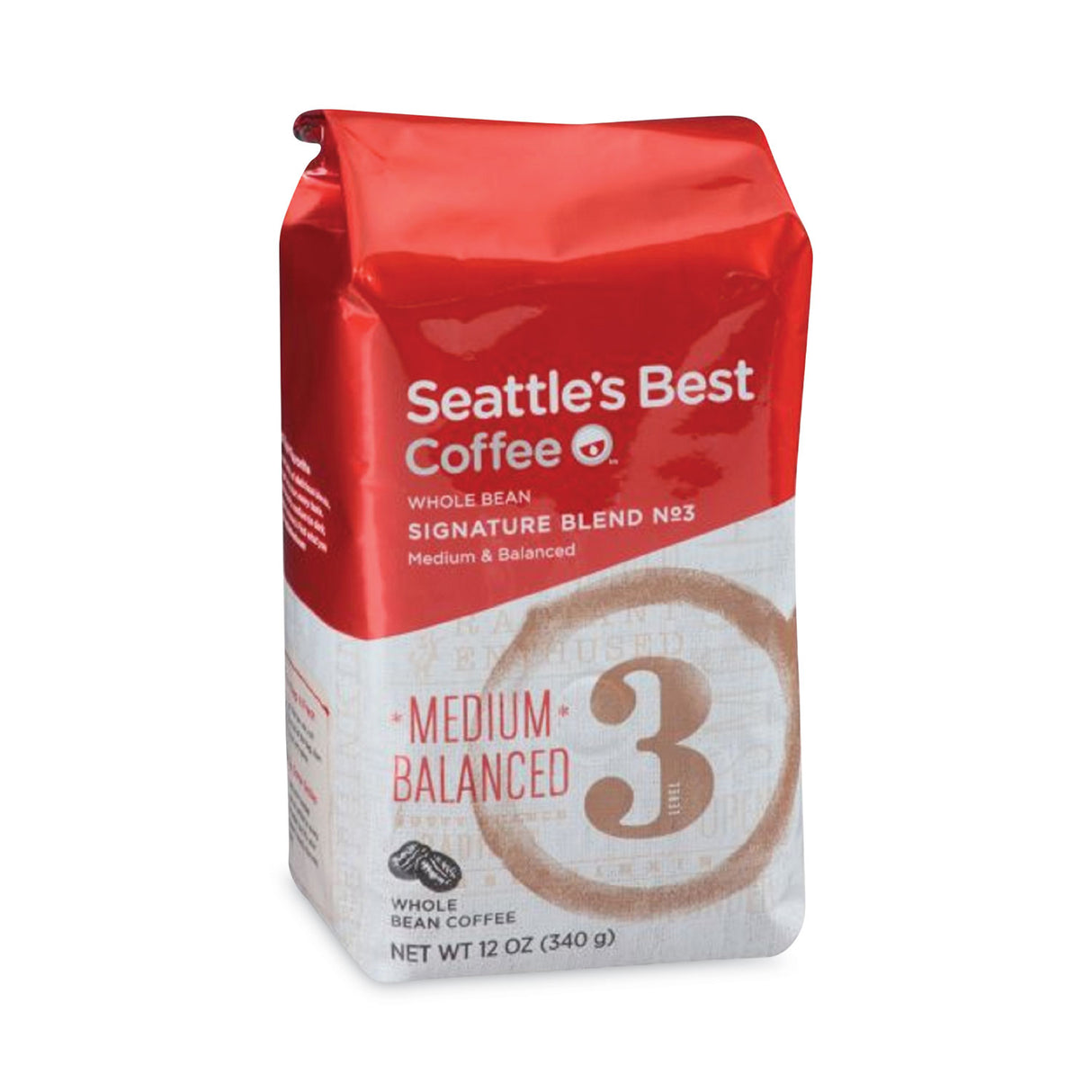 Seattle's Best Port Side Blend Whole Bean Coffee, Medium Roast, 12 oz Bag, 6/Carton (11008570CT)