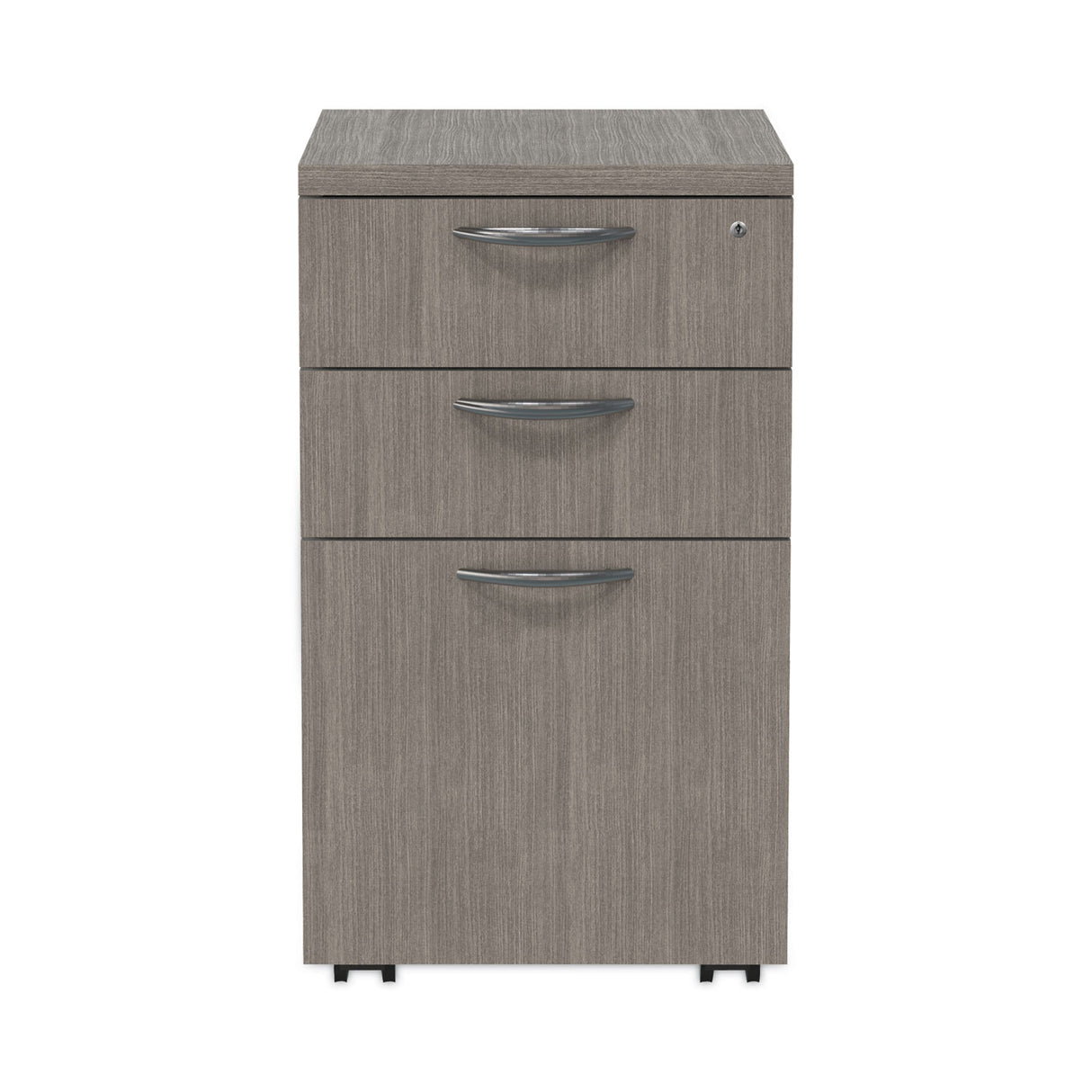 Alera Valencia Series Mobile Pedestal File, Left/Right, 3-Drawer: Box/Box/File, Legal/Letter, Gray, 15.88 x 20.5 x 28.39 (ALEVA572816GY)