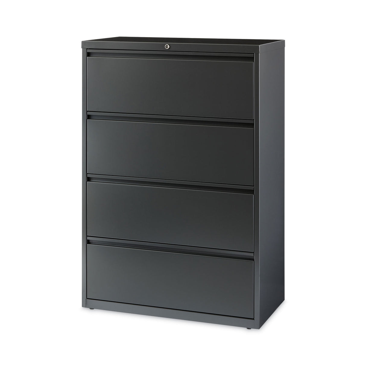 Hirsh Industries Lateral File Cabinet, 4 Letter/Legal/A4-Size File Drawers, Charcoal, 36 x 18.62 x 52.5 (16067)