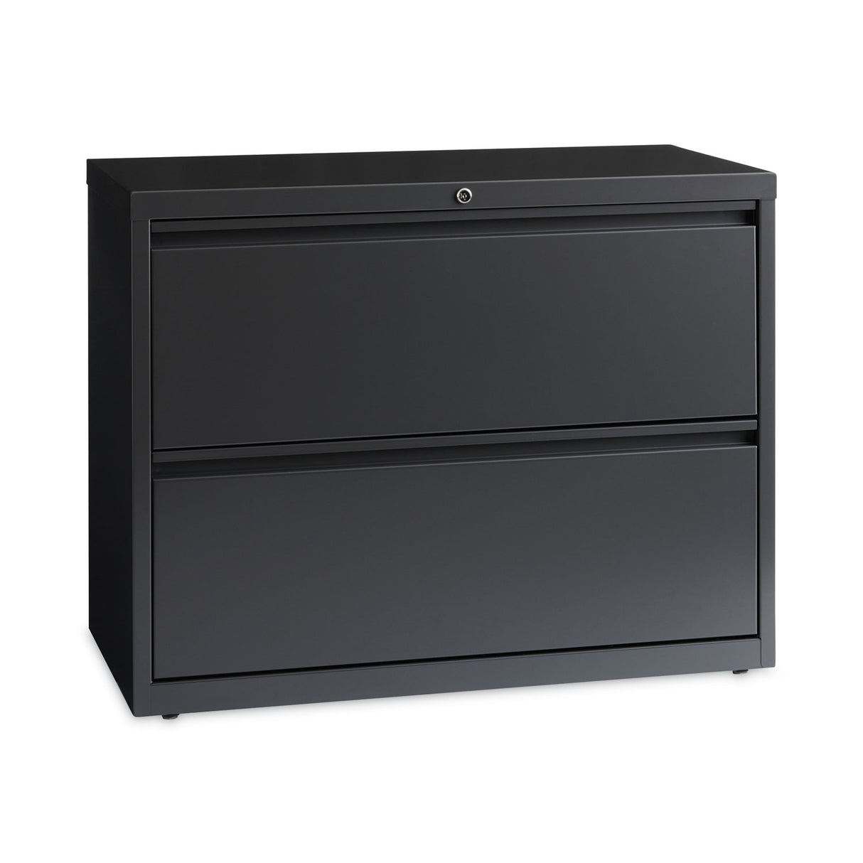 Hirsh Industries Lateral File Cabinet, 2 Letter/Legal/A4-Size File Drawers, Charcoal, 36 x 18.62 x 28 (16065)
