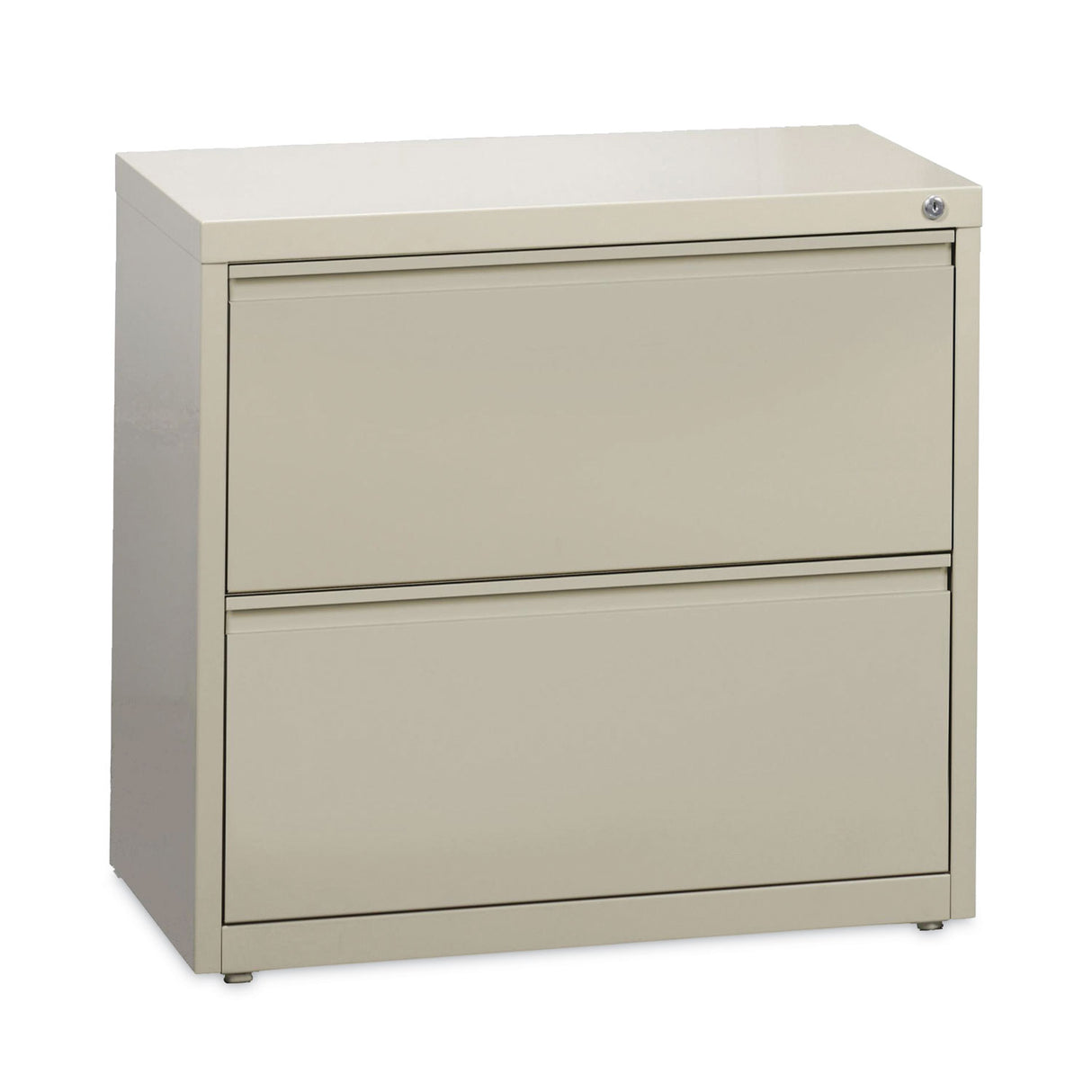 Hirsh Industries Lateral File Cabinet, 2 Letter/Legal/A4-Size File Drawers, Putty, 30 x 18.62 x 28 (14970)