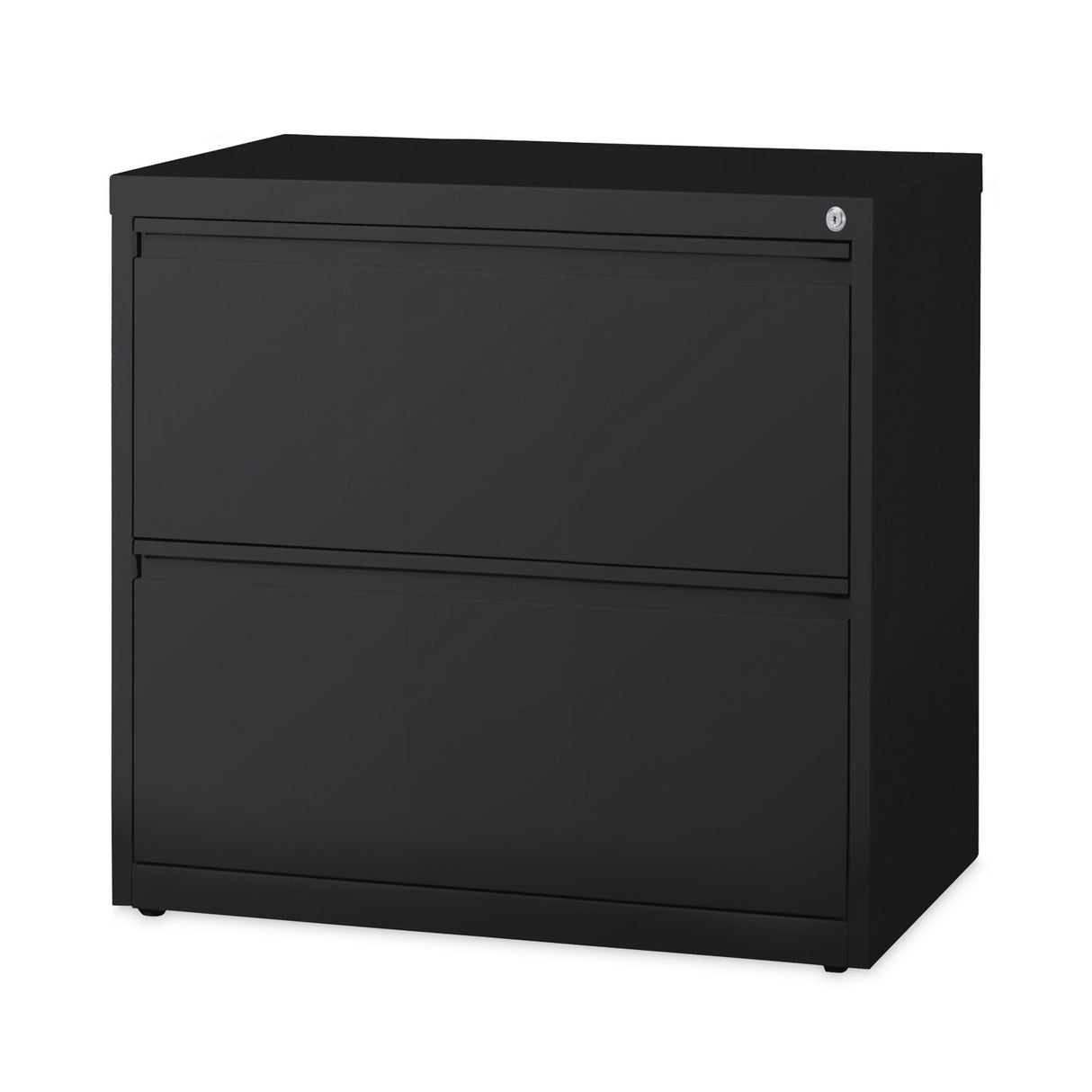 Hirsh Industries Lateral File Cabinet, 2 Letter/Legal/A4-Size File Drawers, Black, 30 x 18.62 x 28 (14971)