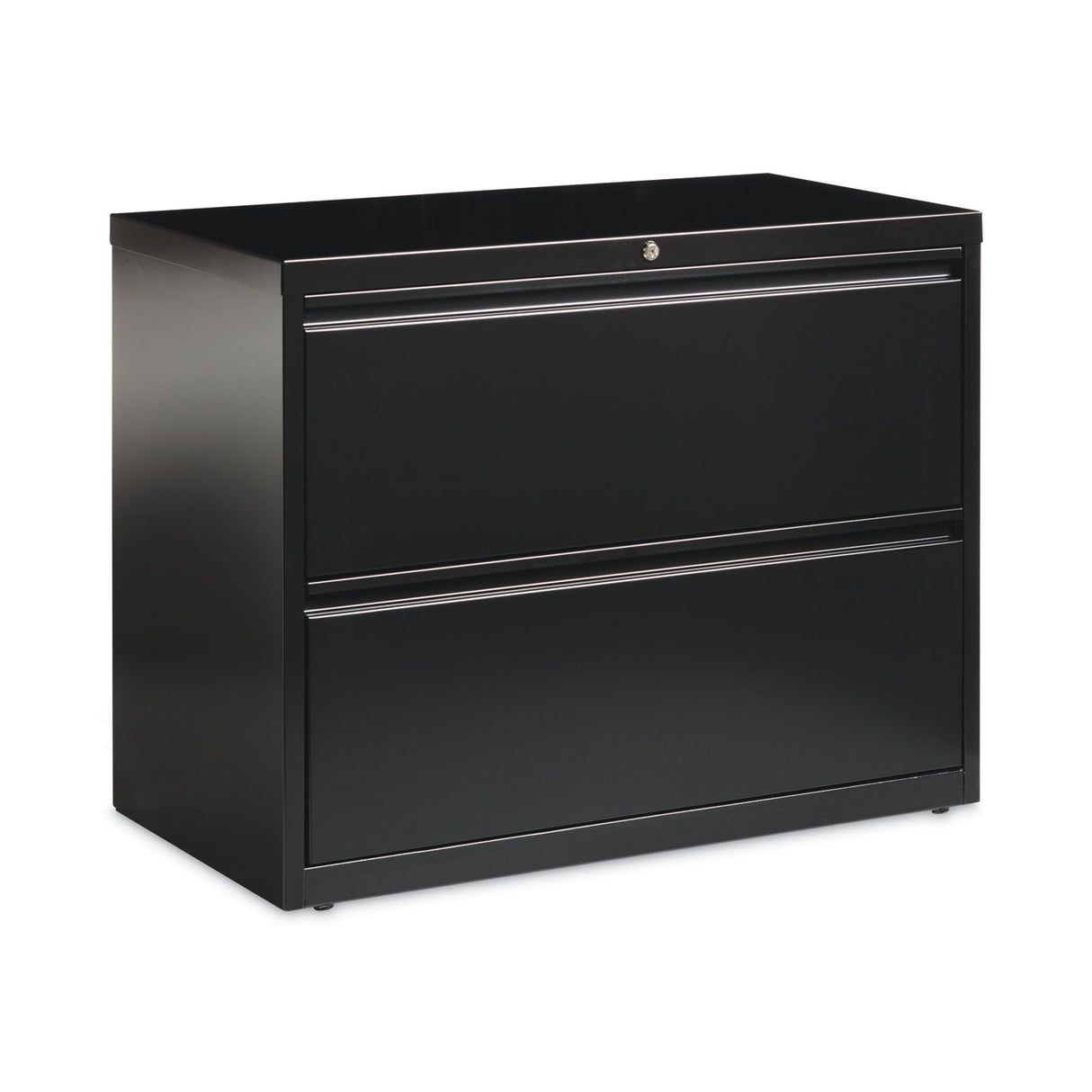 Hirsh Industries Lateral File Cabinet, 2 Letter/Legal/A4-Size File Drawers, Black, 36 x 18.62 x 28 (14983)