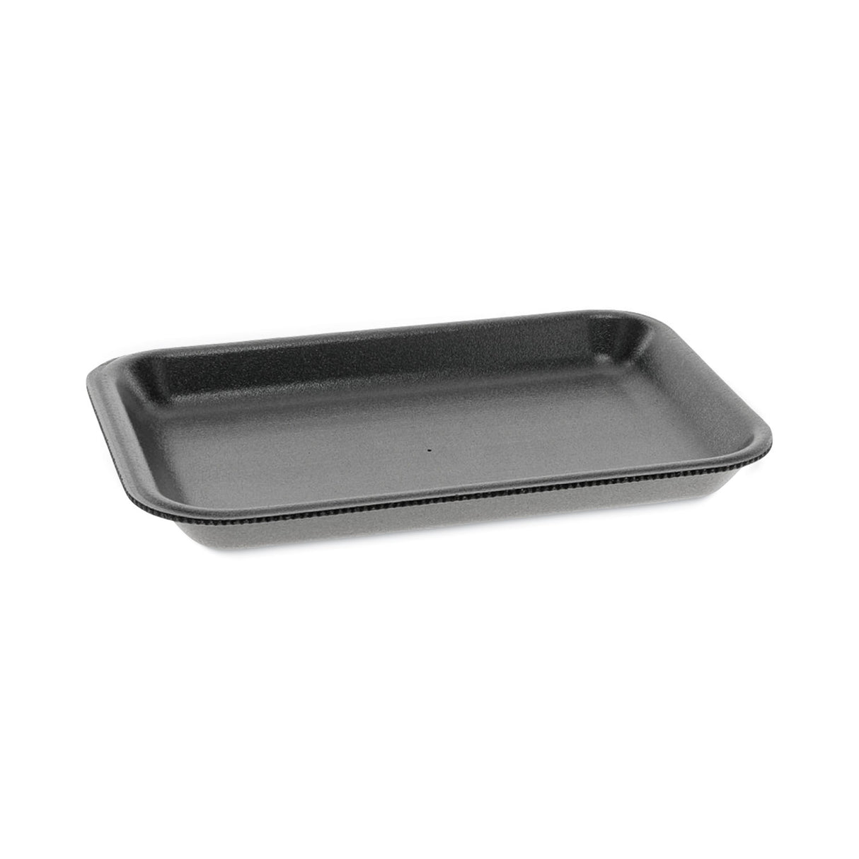 Pactiv Supermarket Tray, #2, 8.2 x 5.7 x 0.91, Black, Foam, 500/Carton (0TFB00200000)