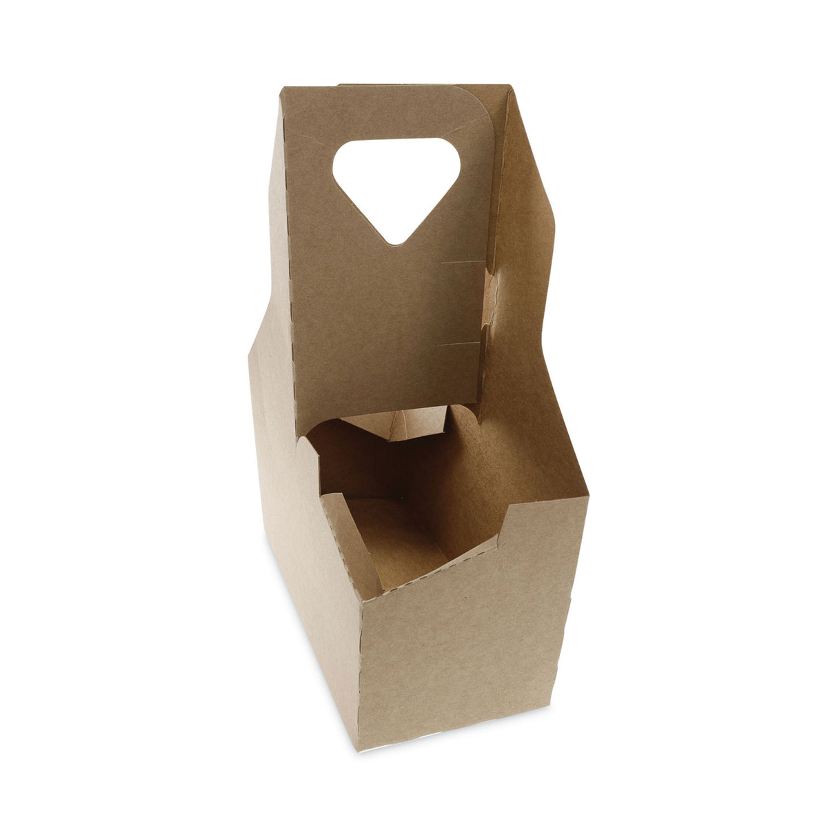 Pactiv Paperboard Cup Carrier, Up to 44 oz, Two to Four Cups, Natural, 250/Carton (D24CPCRY44)