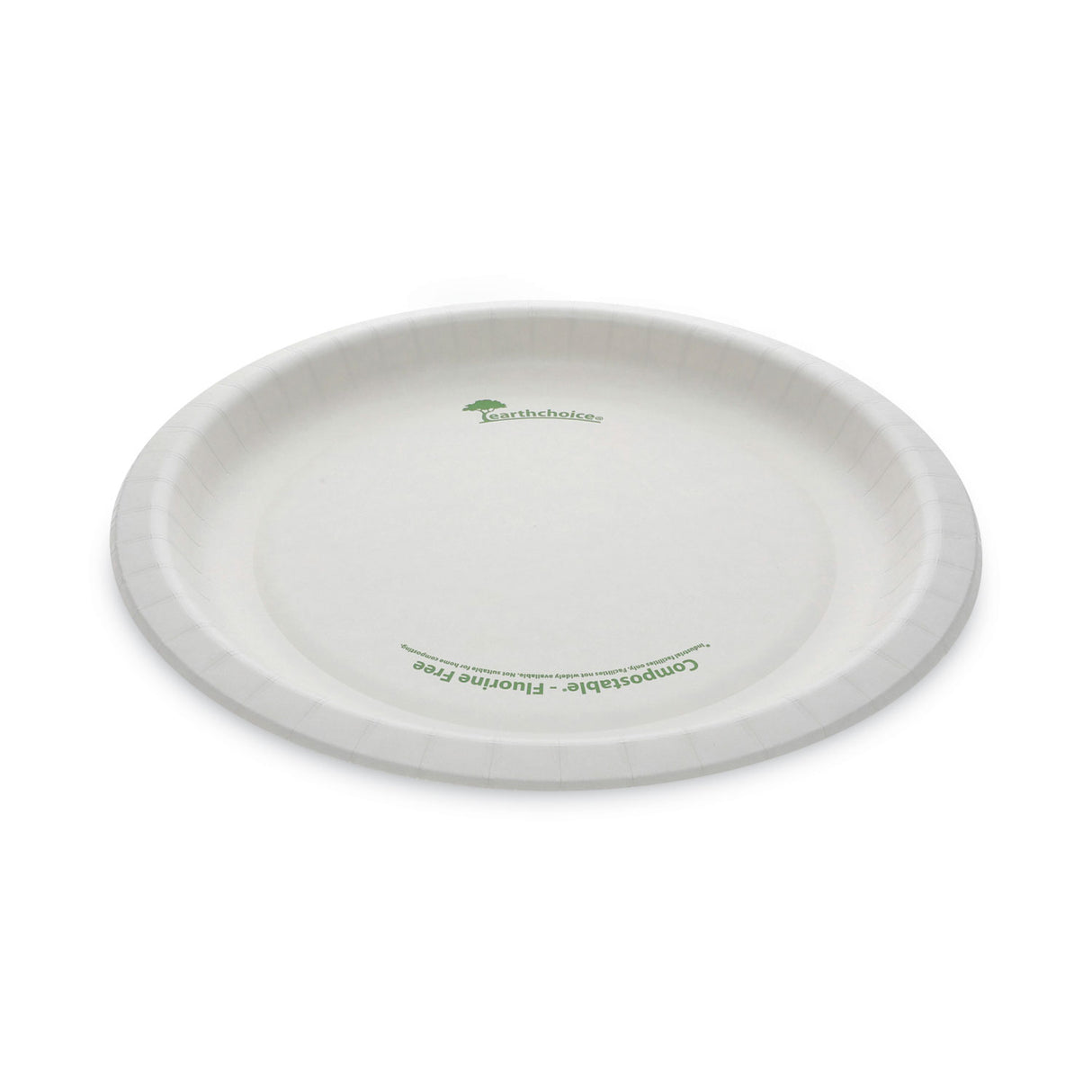 Pactiv EarthChoice Pressware Compostable Dinnerware, Plate, 10" dia, White, 300/Carton (PSP10EC)