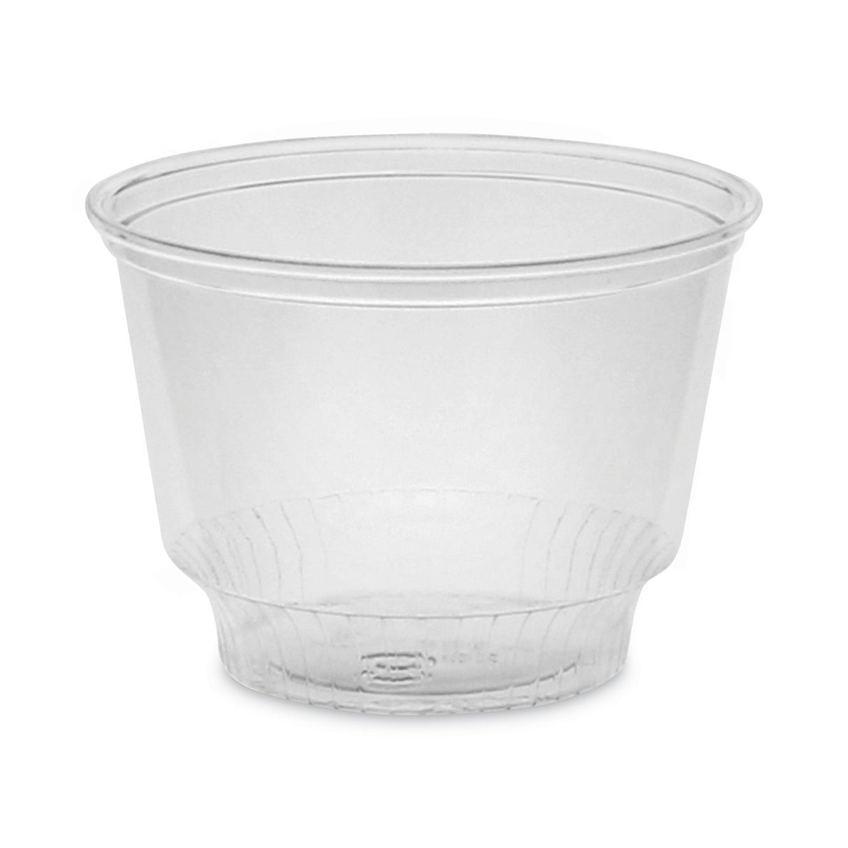 Pactiv EarthChoice Recycled Clear Plastic Sundae Dish, 8 oz, 4" dia x 3"h, Clear, 60/Bag, 15 Bags/Carton (YPS8C)