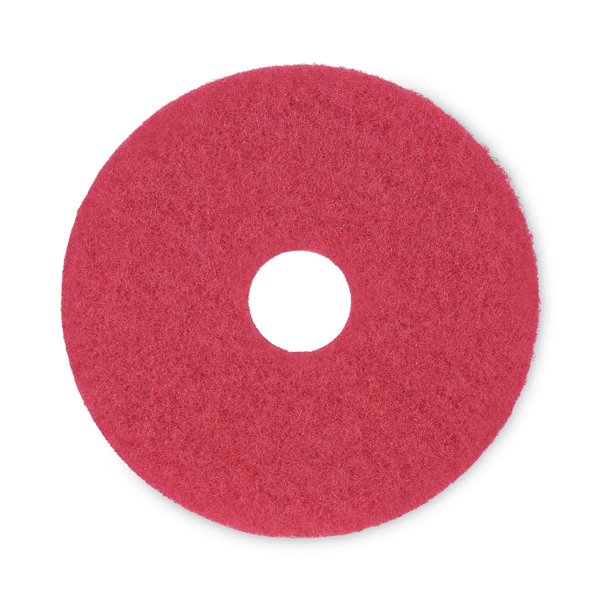 Boardwalk Buffing Floor Pads, 15" Diameter, Red, 5/Carton (BWK4015RED)