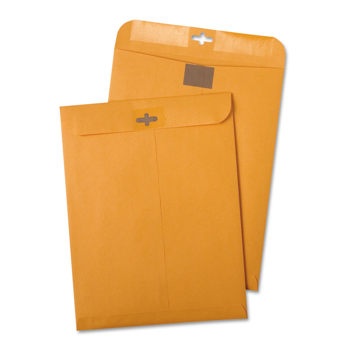 Quality Park Postage Saving ClearClasp Kraft Envelope, #55, Cheese Blade Flap, ClearClasp Closure, 6 x 9, Brown Kraft, 100/Box (43468)
