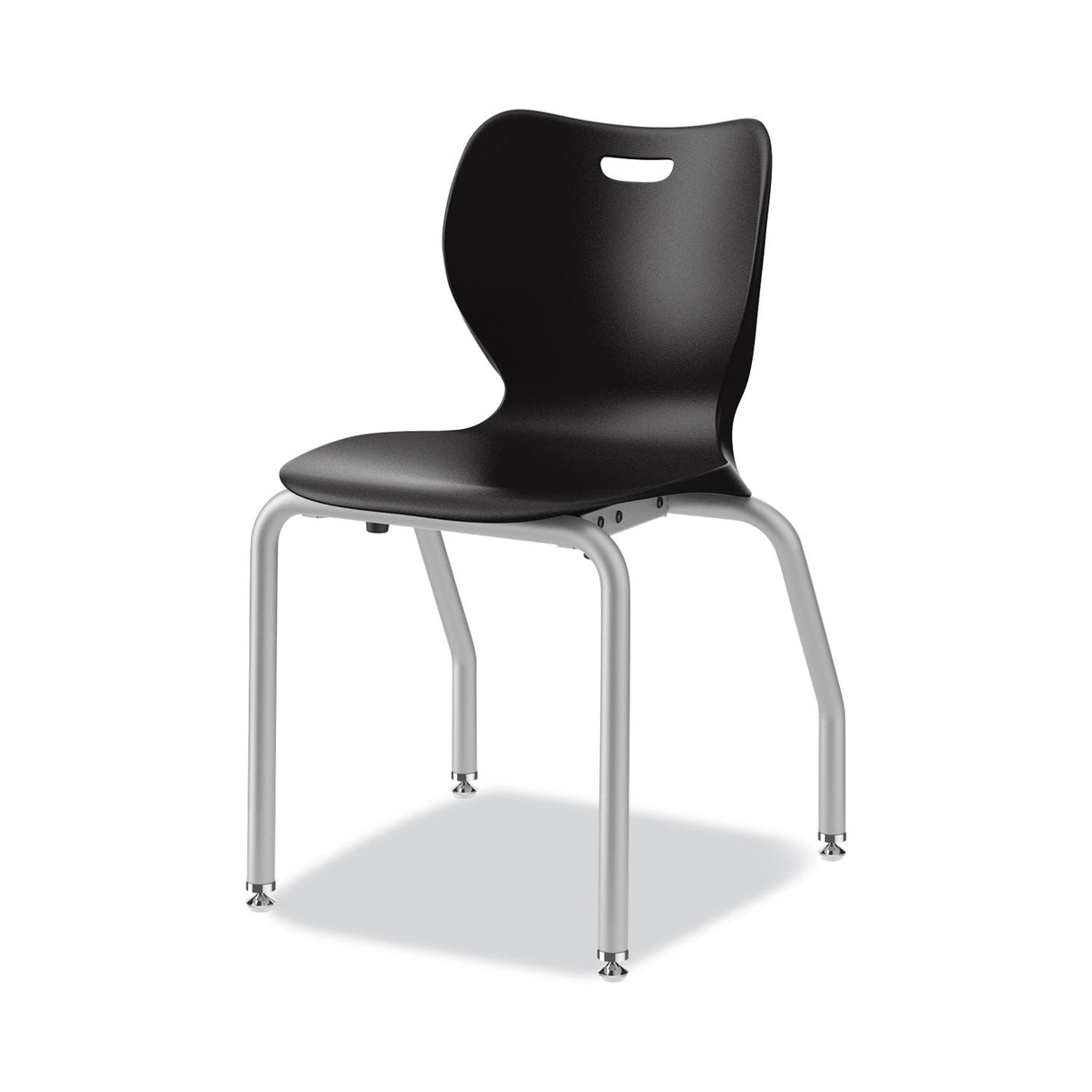 HON SmartLink Four-Leg Chair, 19.5" x 19.63" x 31", Onyx Seat, Onyx Base, 4/Carton (SL4L18EONP)
