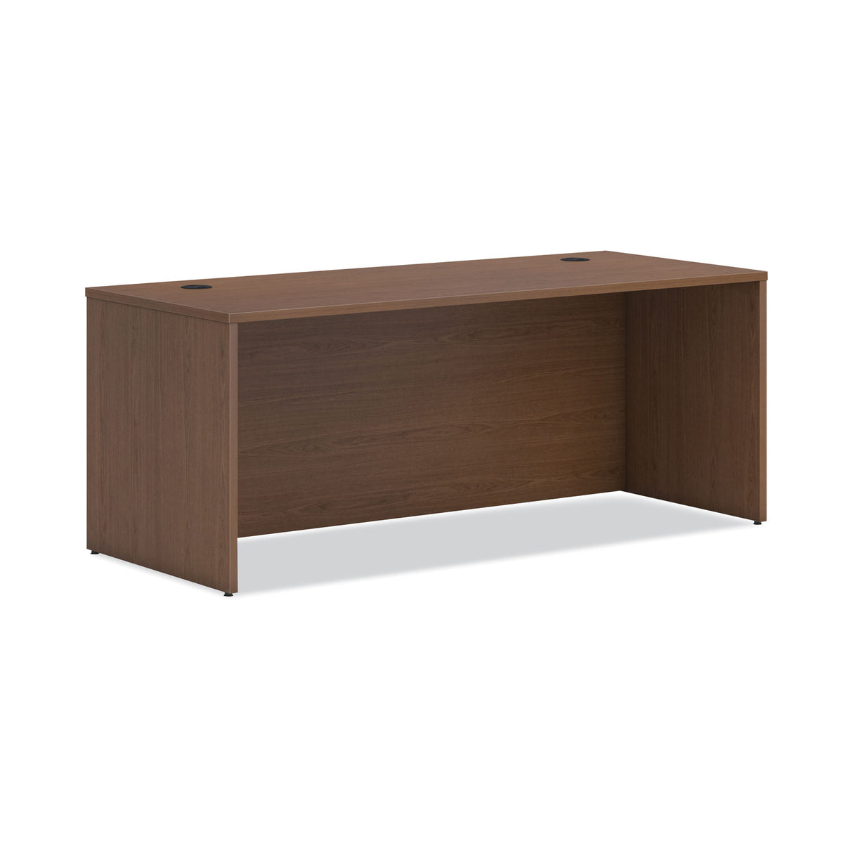HON Mod Desk Shell, 72" x 30" x 29", Sepia Walnut, 2/Carton (LDS7230LE1)
