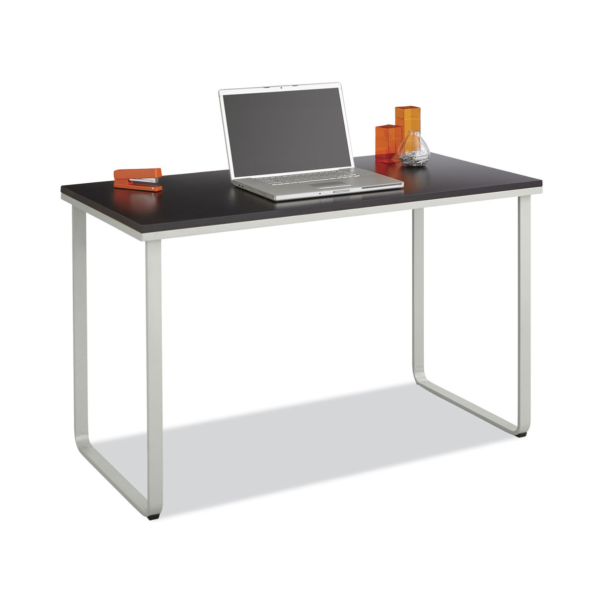 Safco Steel Desk, 47.25" x 24" x 28.75", Black/Silver (1943BLSL)