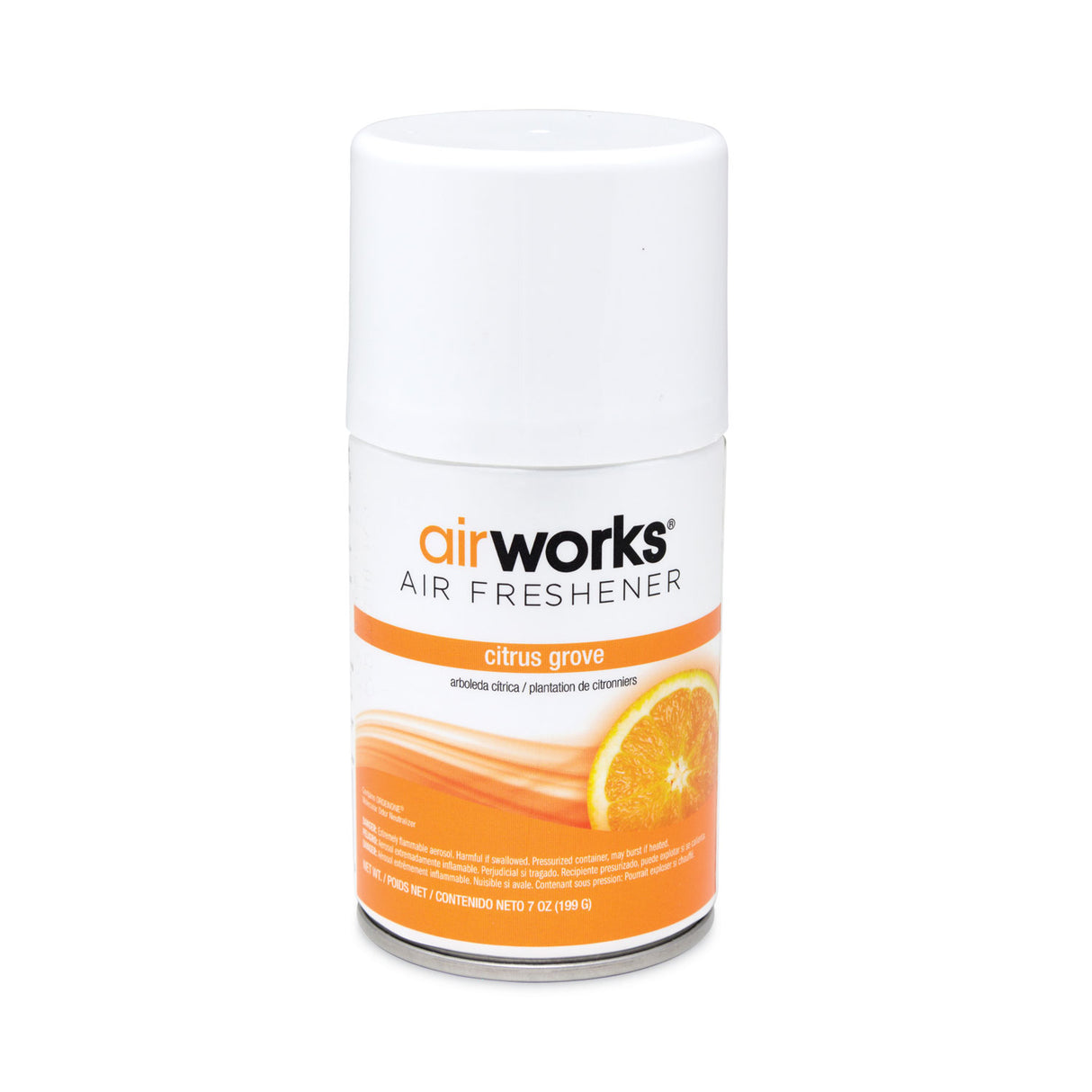 Airworks Metered Aerosol Spray, Citrus Grove, 7 Oz, 12/carton