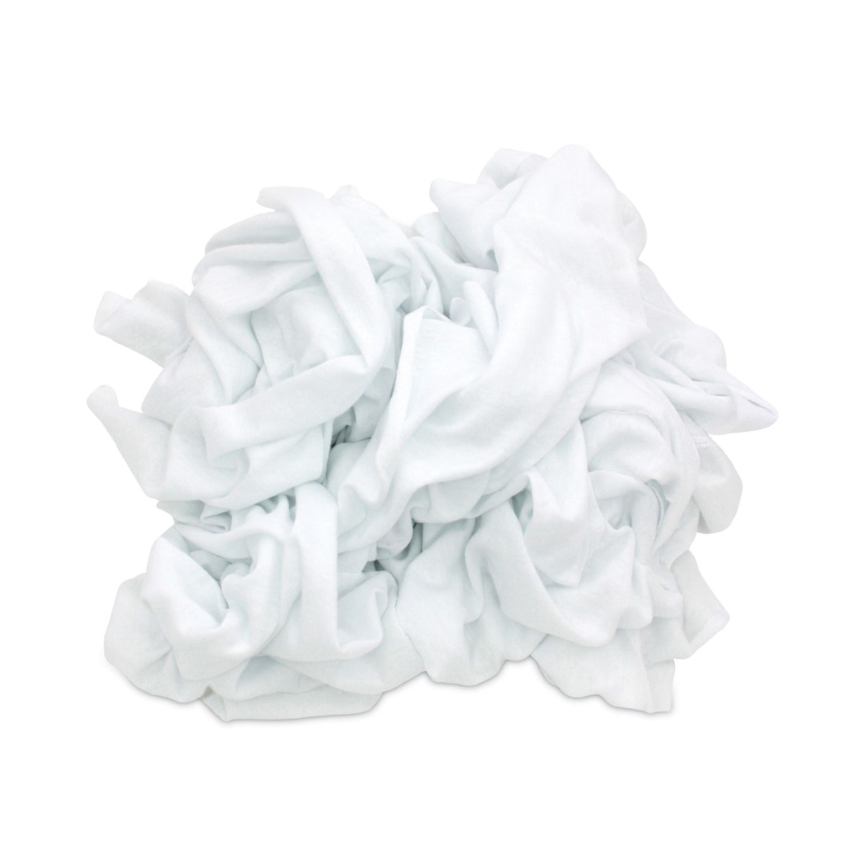 HOSPECO Reclaimed White Knit Rags, 10 lb/Carton (34010)