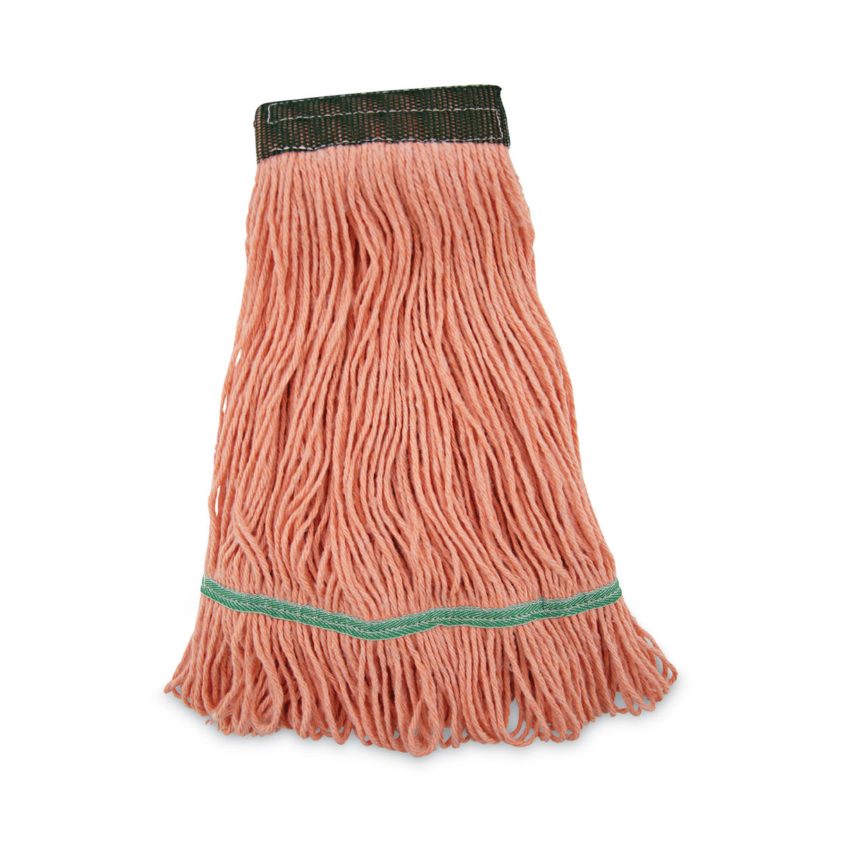 Boardwalk Super Loop Wet Mop Head, Cotton/Synthetic Fiber, 5" Headband, Medium Size, Orange, 12/Carton (BWK502OR)