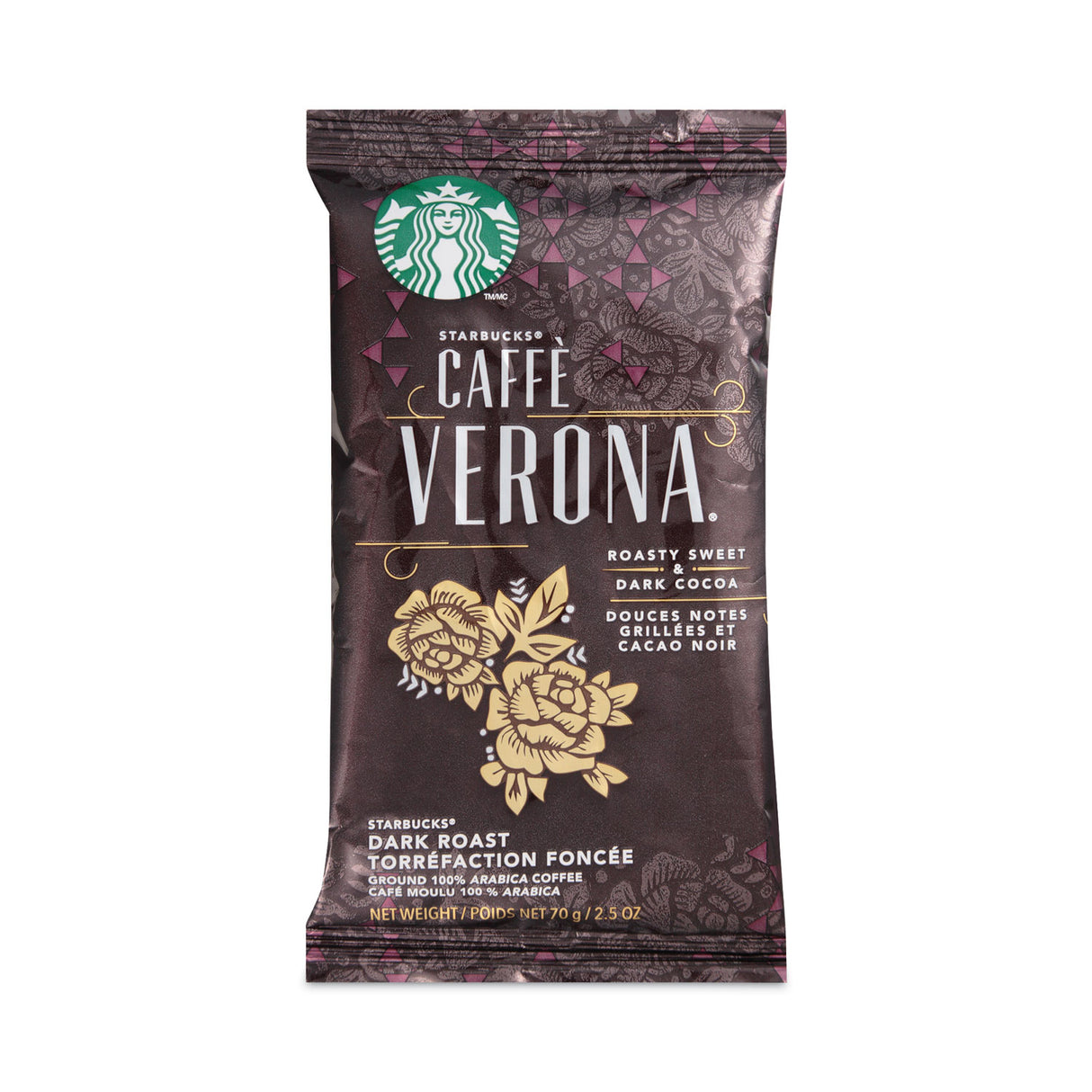 Starbucks Coffee, Caffe Verona, 2.7 oz Packet, 72/Carton (11018192CT)