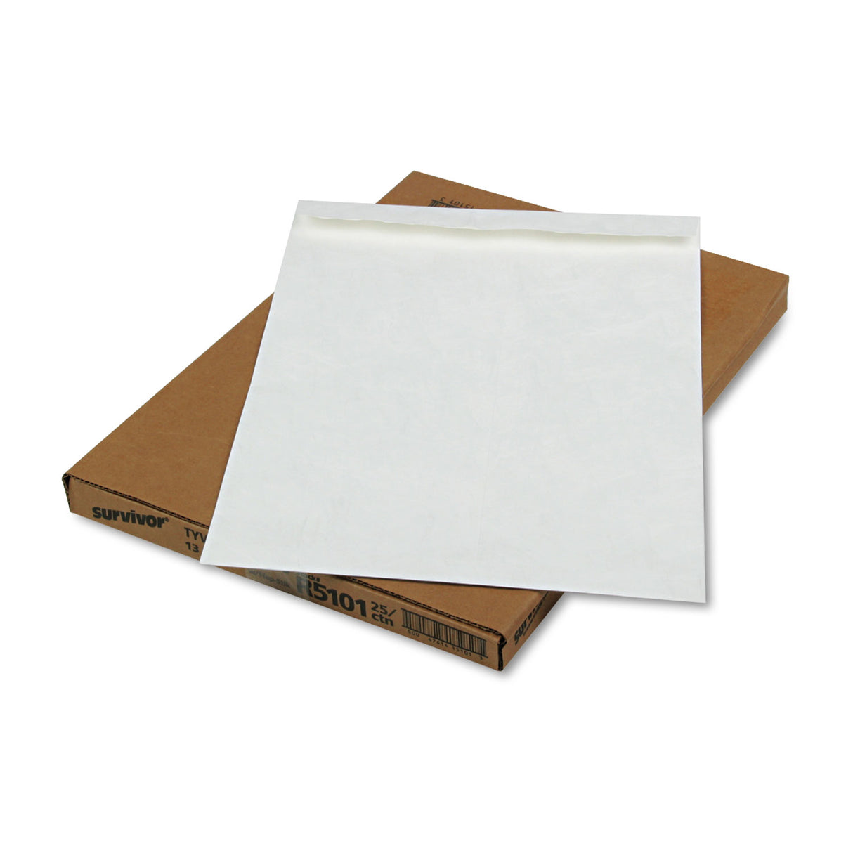 Survivor Heavyweight 18 lb Tyvek Catalog Mailers, Square Flap, Self-Adhesive Closure, 13 x 19, White, 25/Box (R5101)